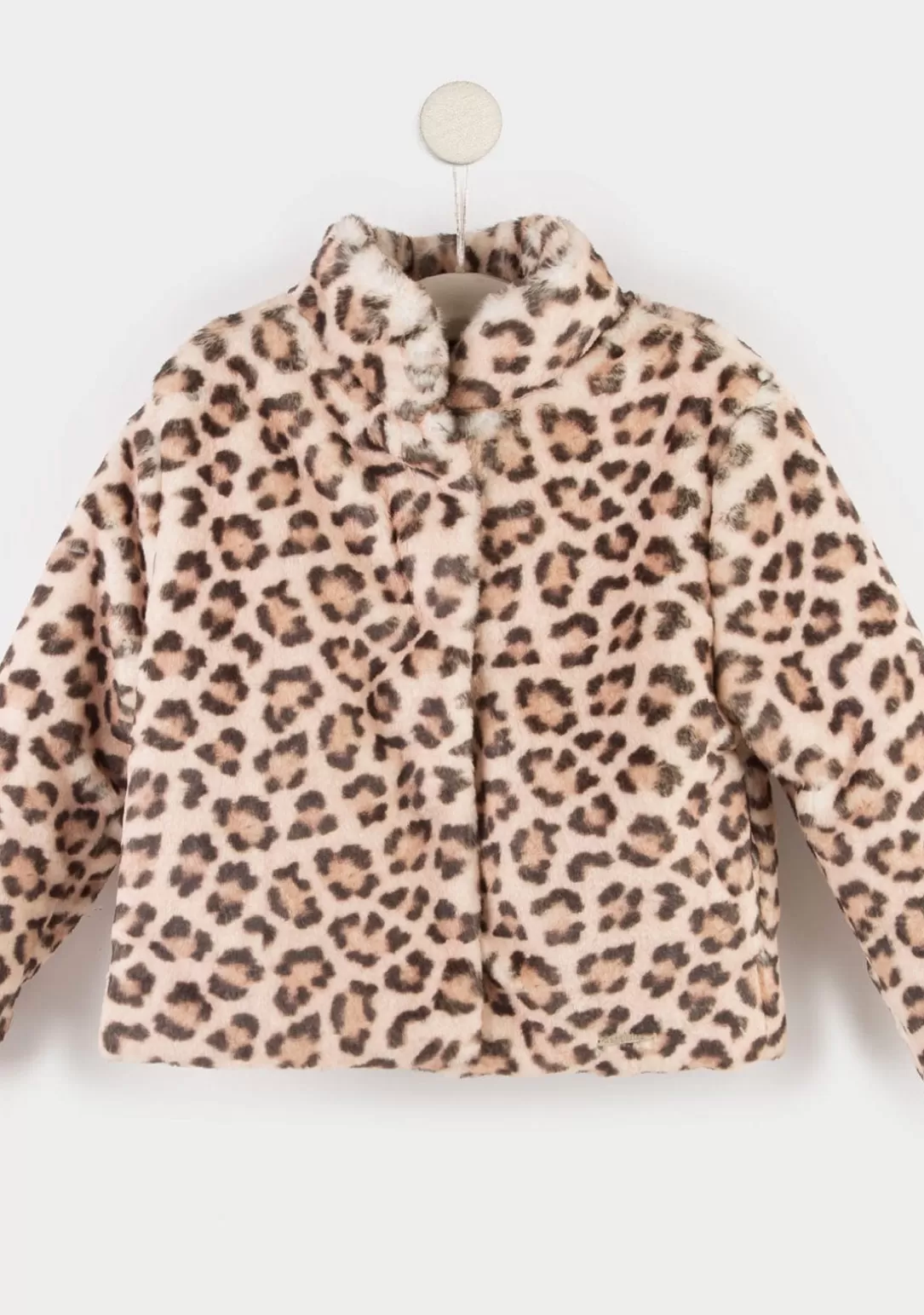 Conguitos Chaquetas^Abrigo Pelo De Niña Leopardo