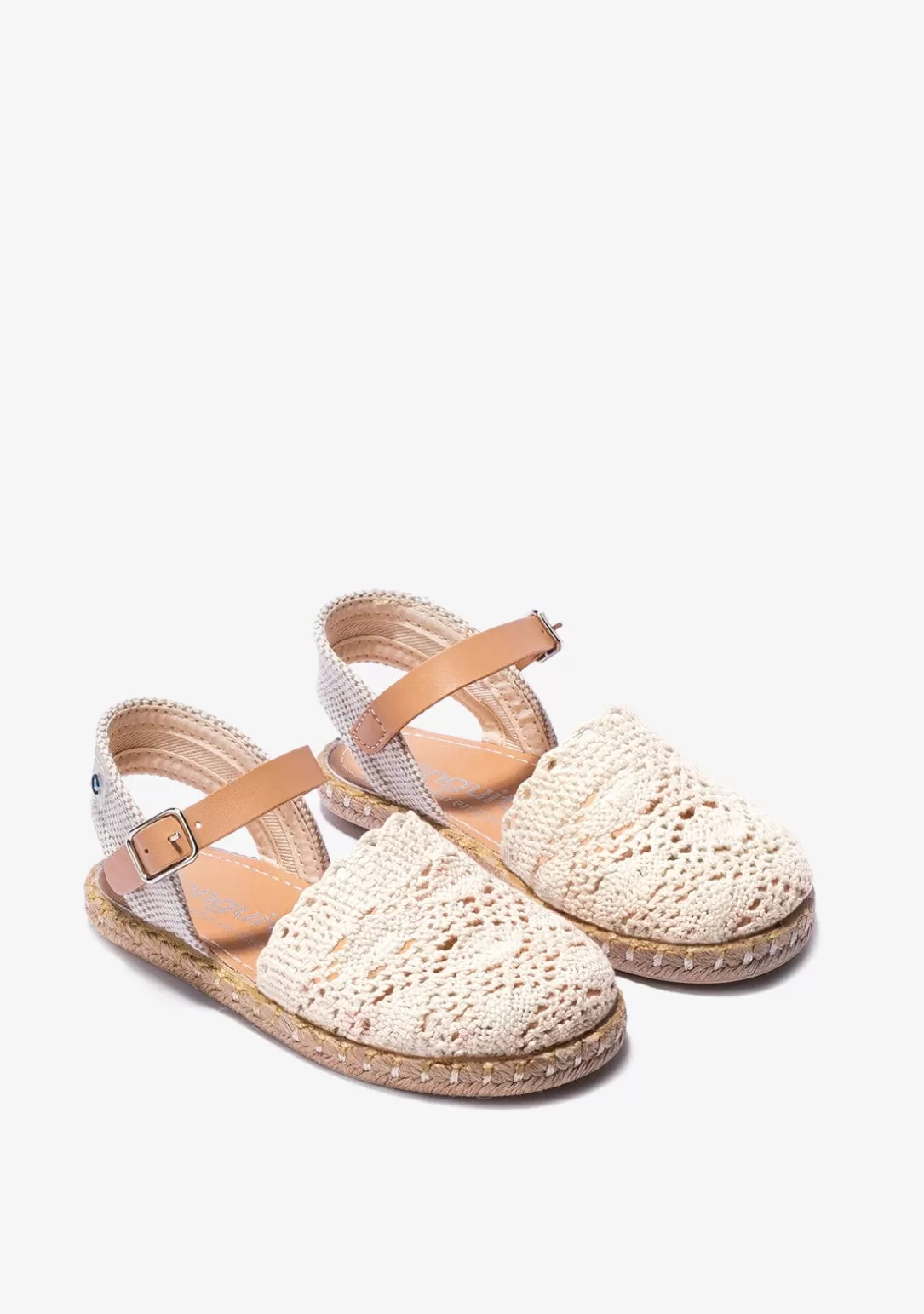 Conguitos Alpargatas^Alpargatas De Niña Macramé Beige