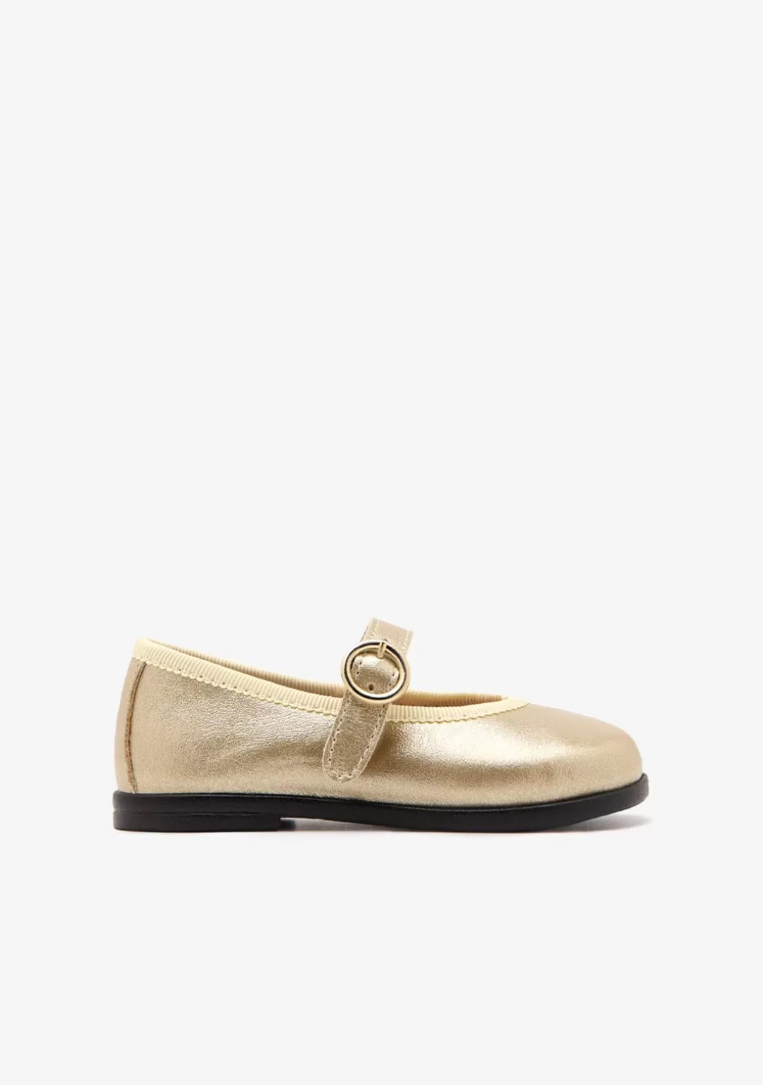 Conguitos Bailarinas | Zapatos De Ceremonia^Bailarinas De Bebé Hebilla Dorado