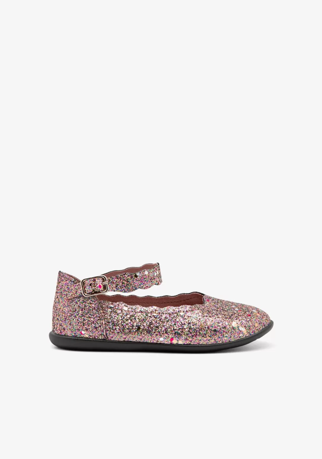 Conguitos Bailarinas | Zapatos De Ceremonia^Bailarinas Ondas Glitter Multicolor