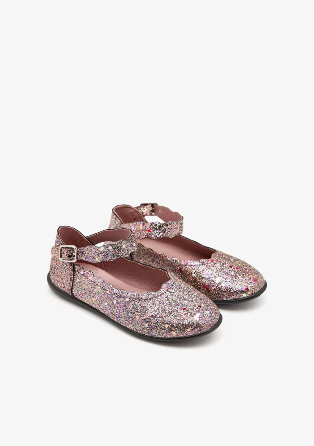 Conguitos Bailarinas | Zapatos De Ceremonia^Bailarinas Ondas Glitter Multicolor