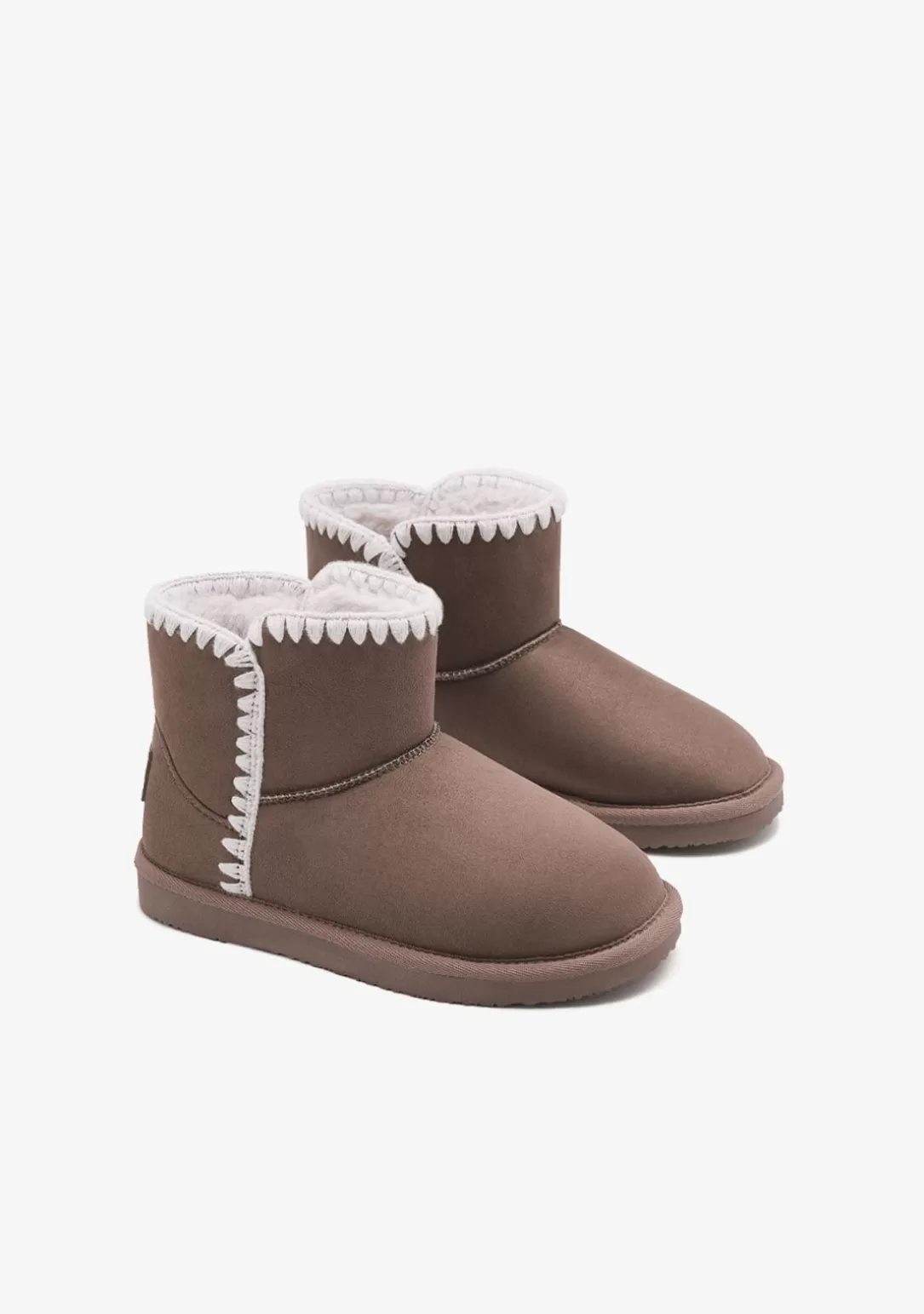 Conguitos Botas Australianas | Botas Australianas^Botas Australianas Bajas Bordado Taupe