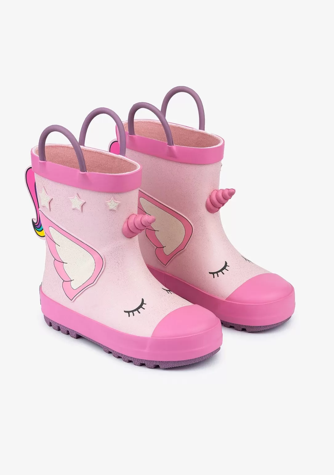 Conguitos Botas De Agua | Botas De Agua^Botas De Agua Unicornio Goma Rosa Claro