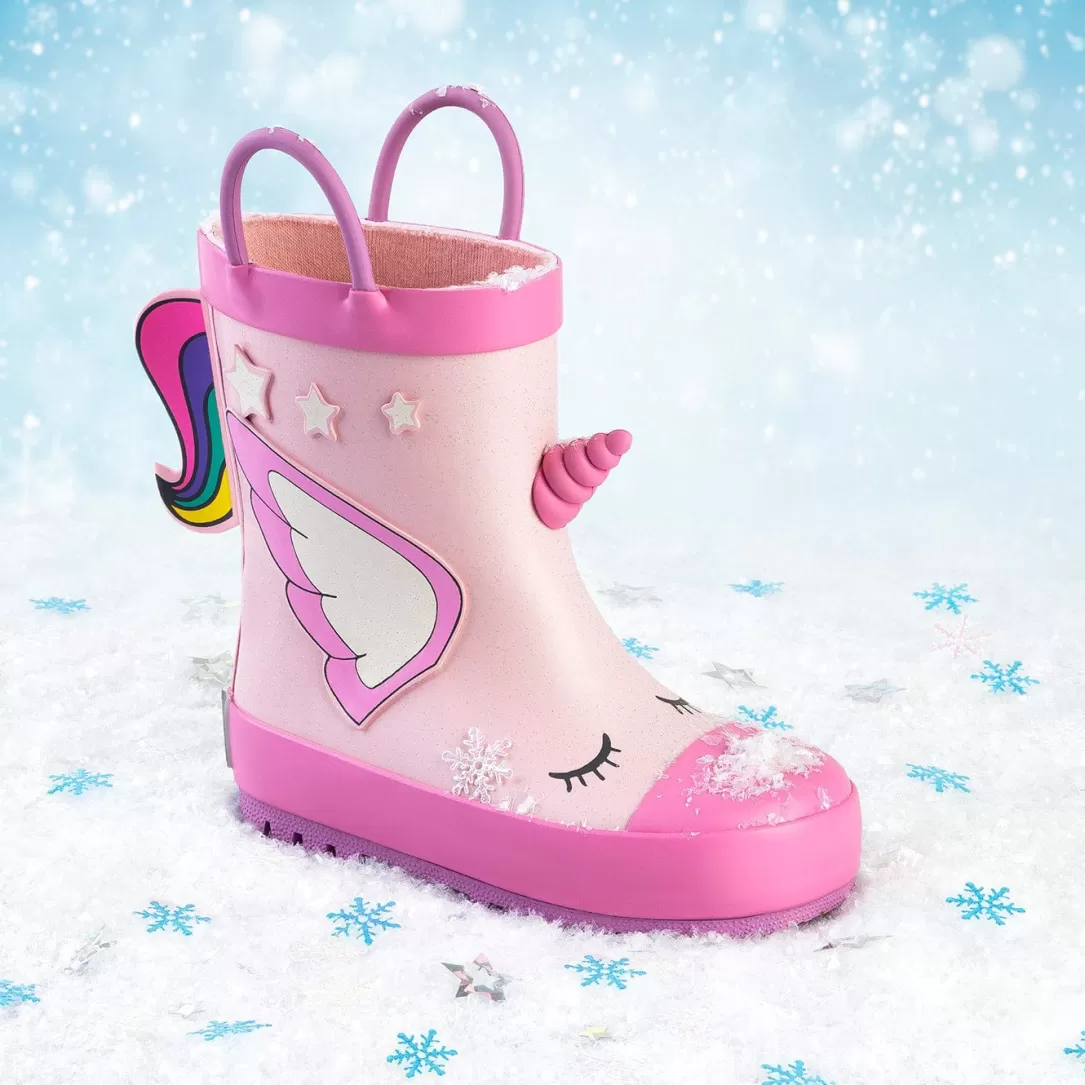 Conguitos Botas De Agua | Botas De Agua^Botas De Agua Unicornio Goma Rosa Claro