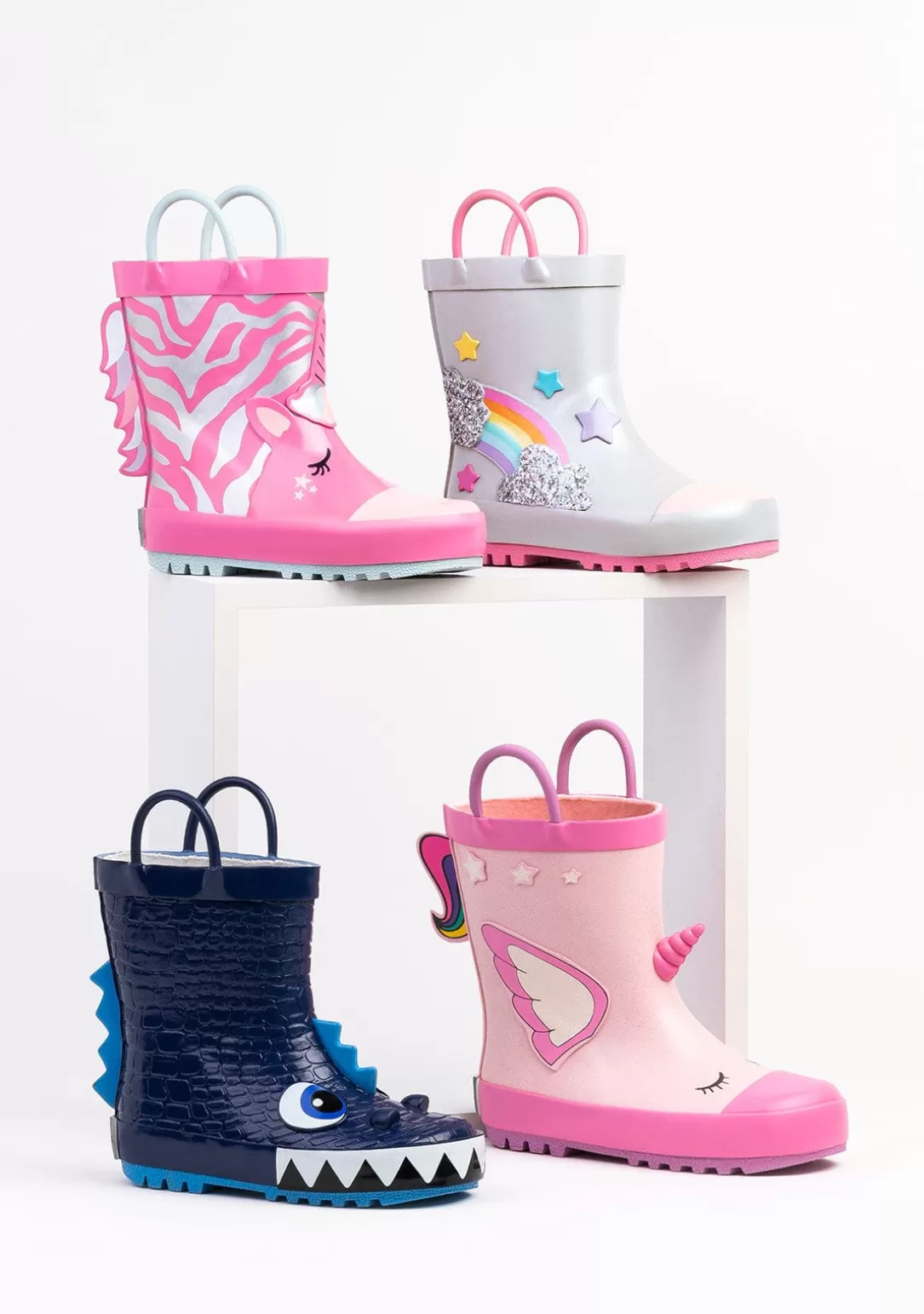 Conguitos Botas De Agua | Botas De Agua^Botas De Agua Unicornio Rosa De Goma