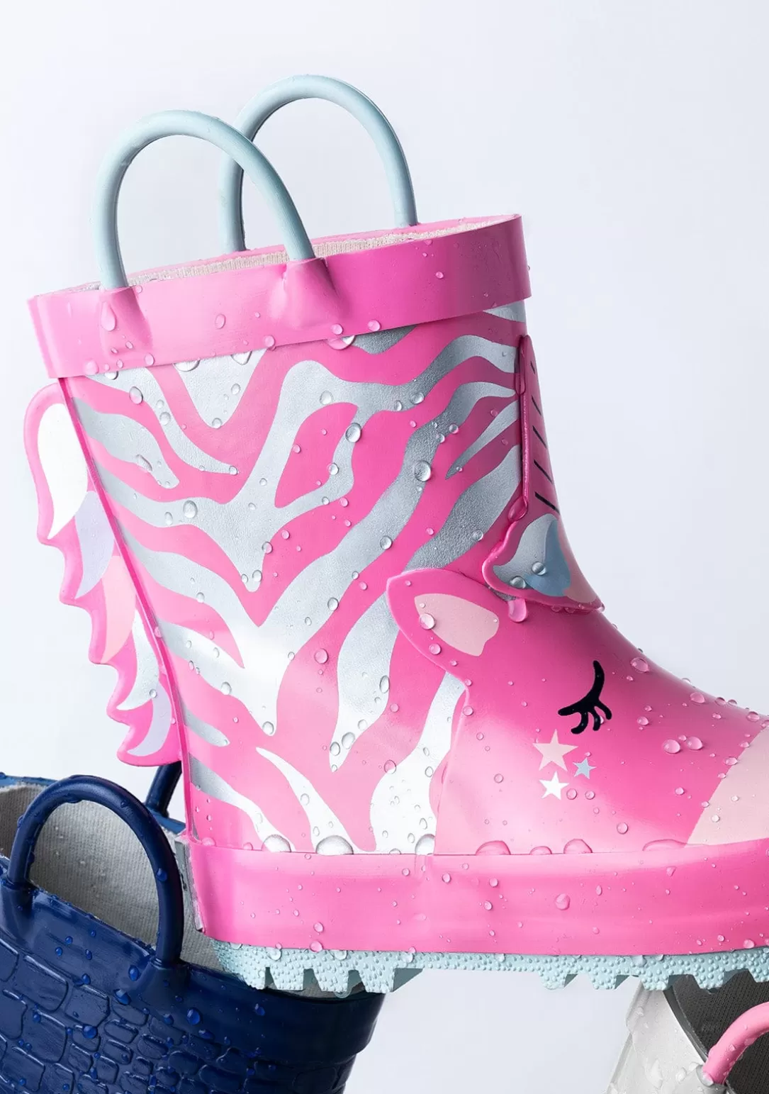 Conguitos Botas De Agua | Botas De Agua^Botas De Agua Unicornio Rosa De Goma