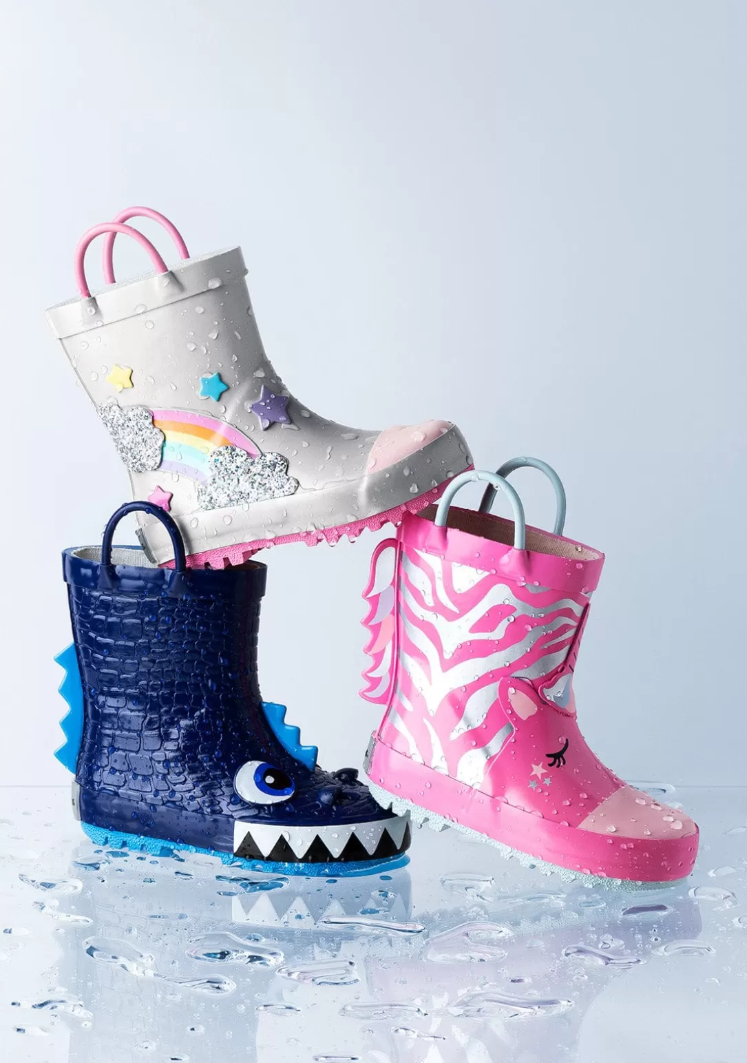 Conguitos Botas De Agua | Botas De Agua^Botas De Agua Unicornio Rosa De Goma