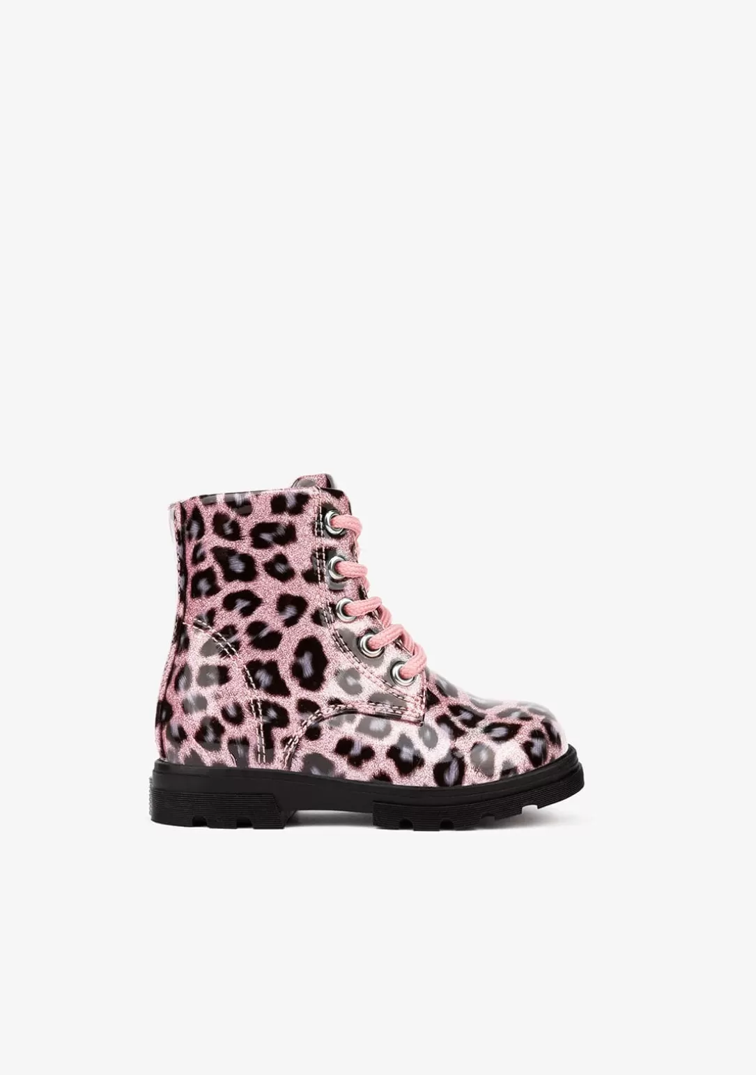 Conguitos Botas | Botas^Botas Militares De Bebé Leopardo Rosa