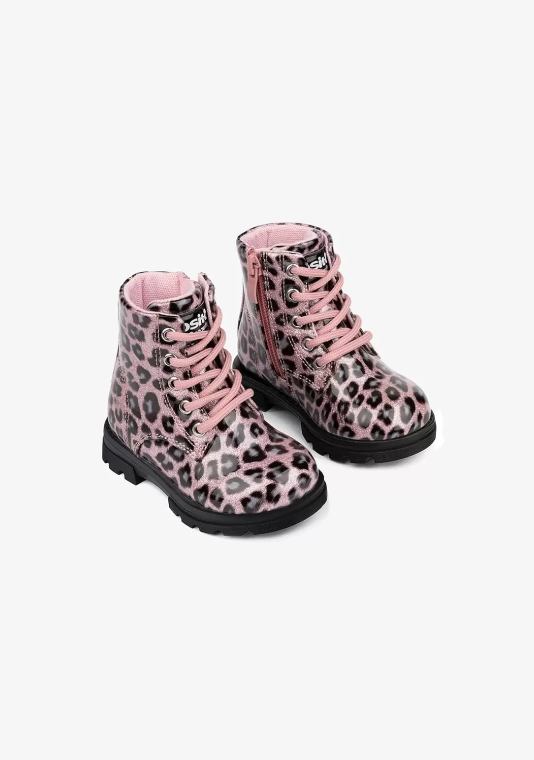 Conguitos Botas | Botas^Botas Militares De Bebé Leopardo Rosa