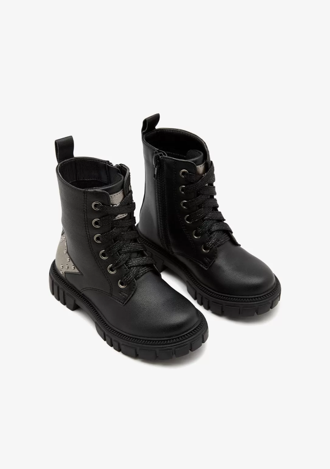 Conguitos Botas^Botas Militares Estrella Negro