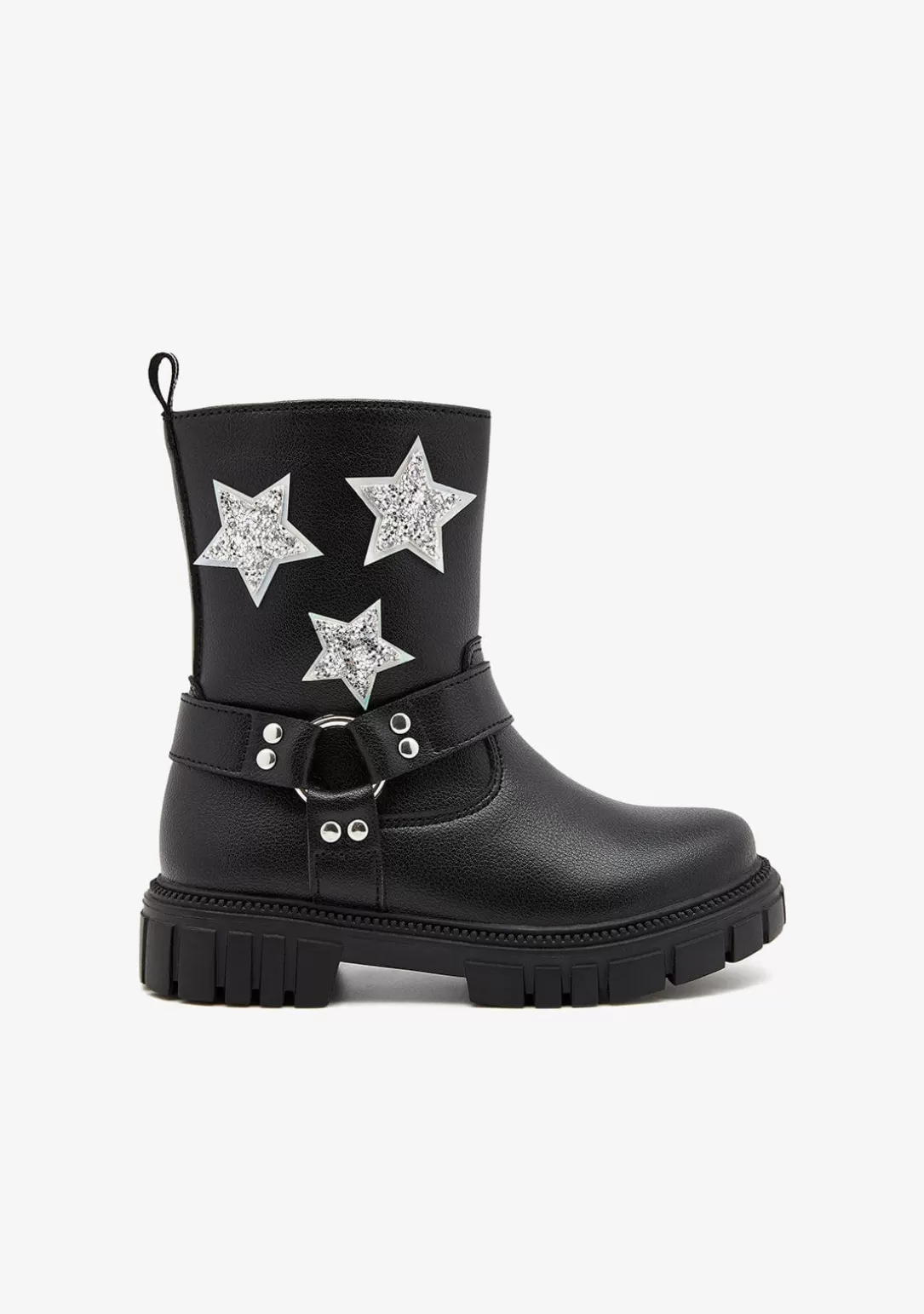 Conguitos Botas^Botas Militares Estrellas Negro