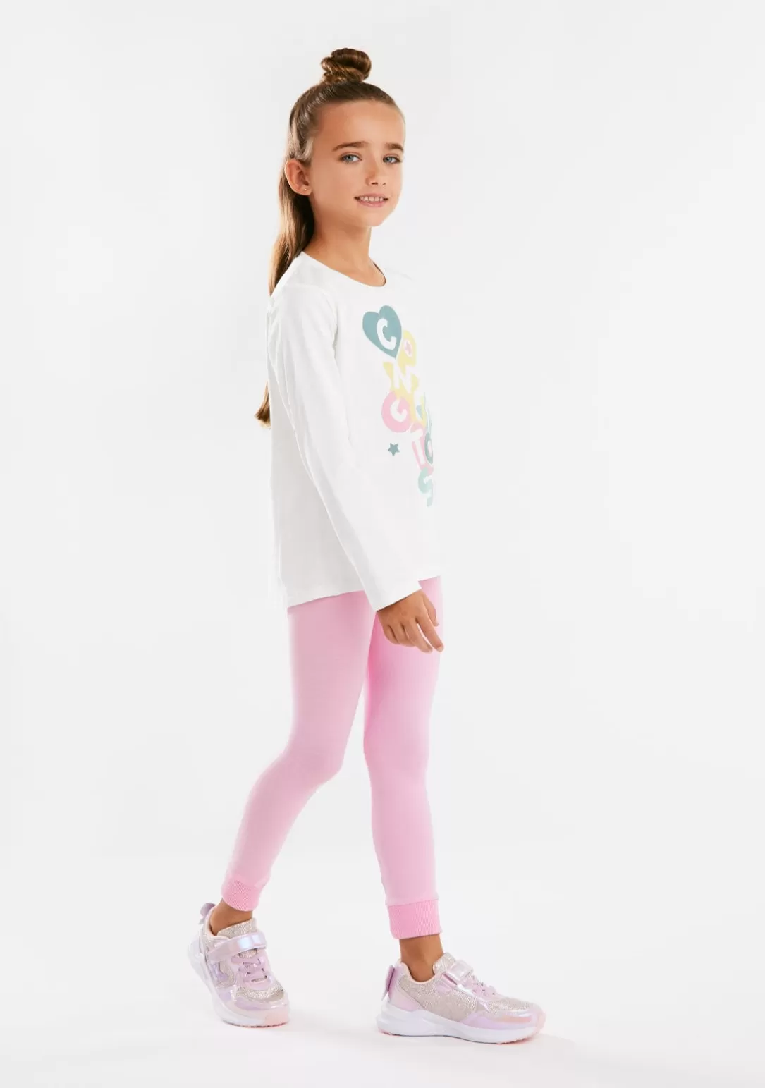 Conguitos Camisetas | Camisetas Manga Larga^Camiseta Blanca Formas Multicolor