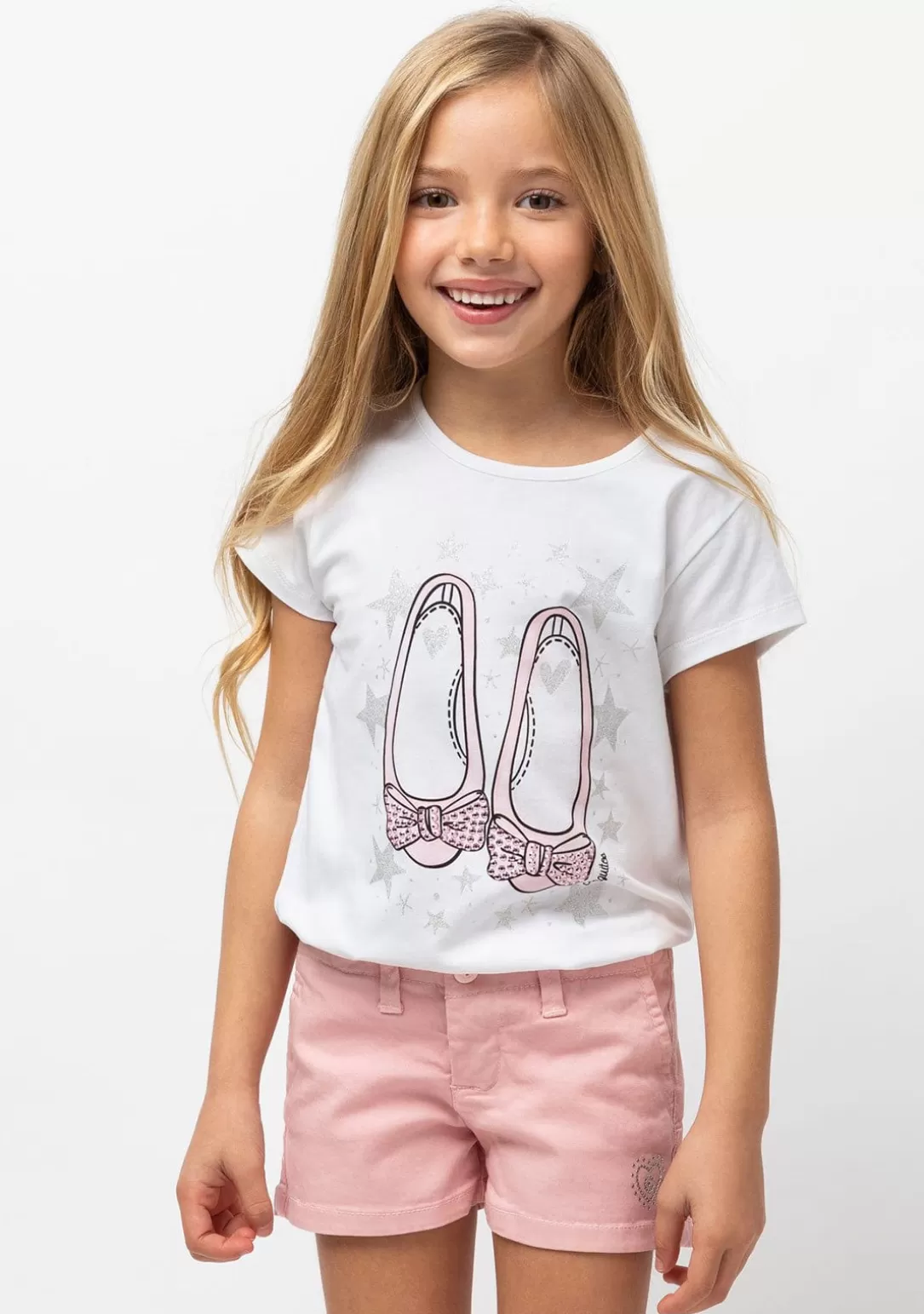 Conguitos Camisetas^Camiseta De Niña Bailarinas Rosa