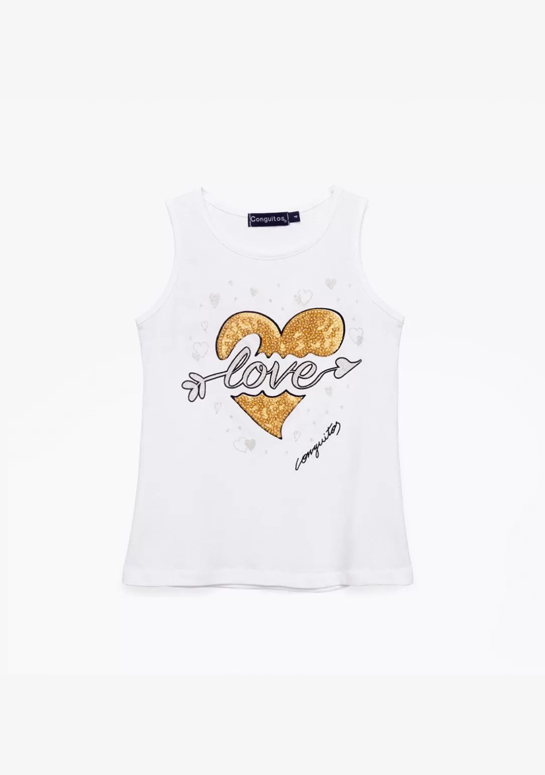 Conguitos Camisetas^Camiseta De Niña Corazón Oro