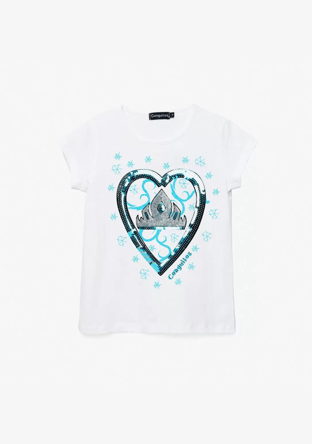 Conguitos Camisetas^Camiseta De Niña Fantasía Lentejuelas