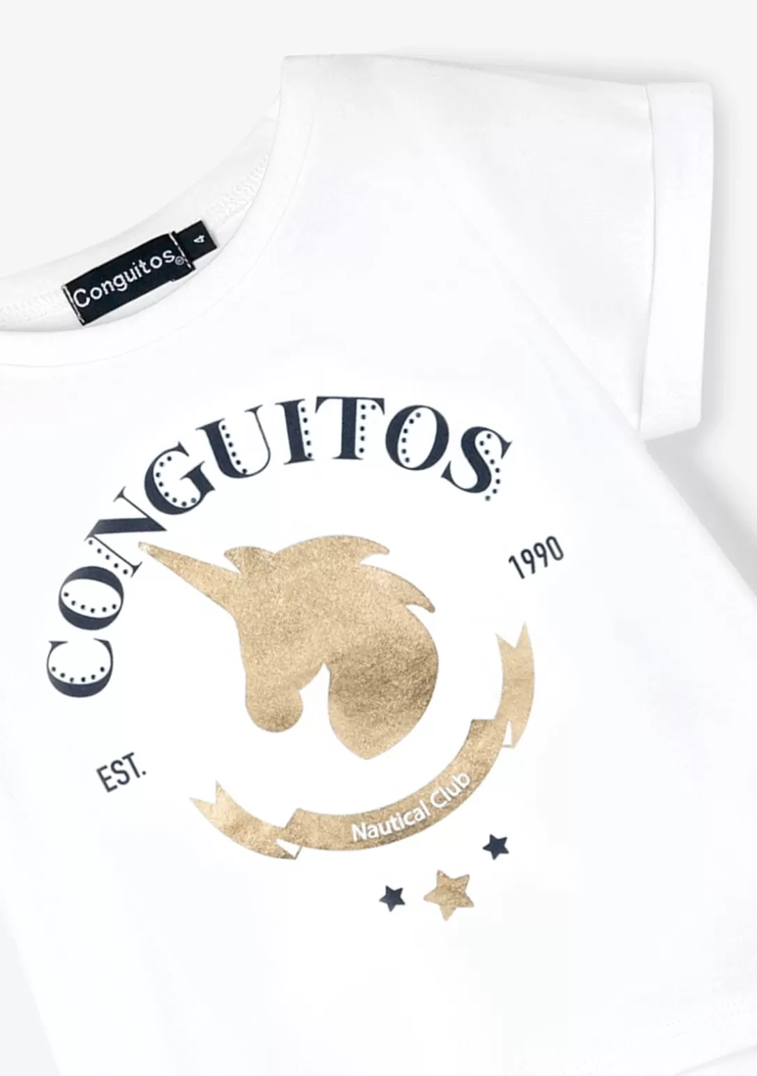 Conguitos Camisetas^Camiseta Unicornio Oro