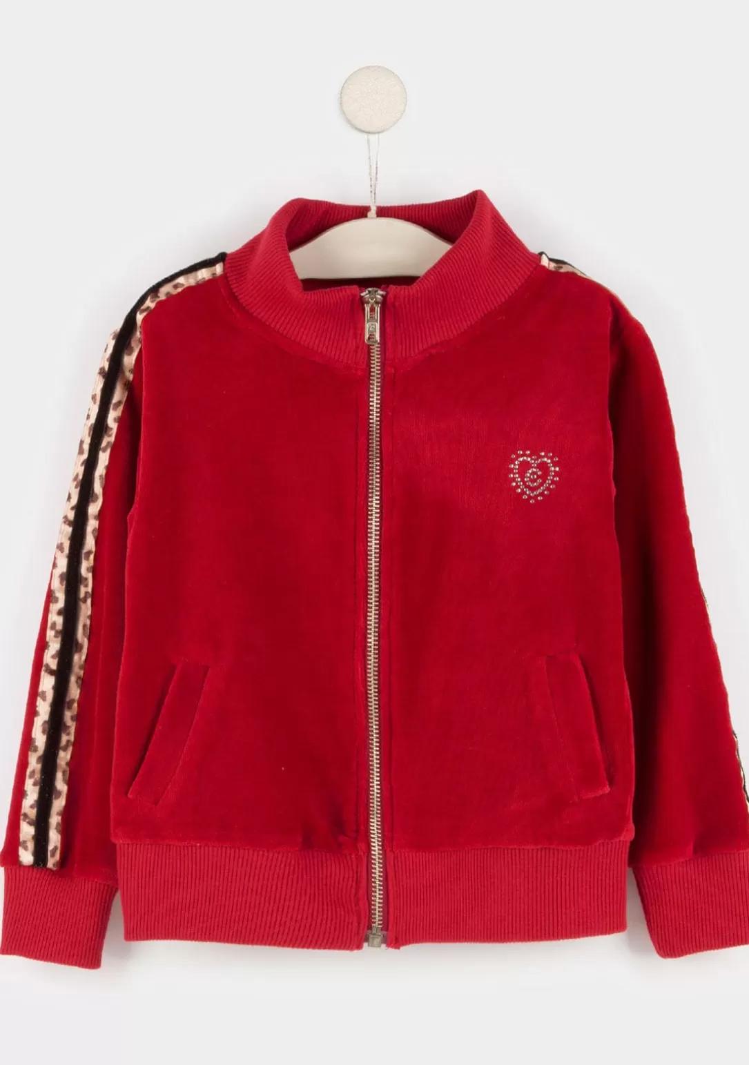 Conguitos Chaquetas | Sudaderas^Chaqueta De Chandal Terciopelo Roja