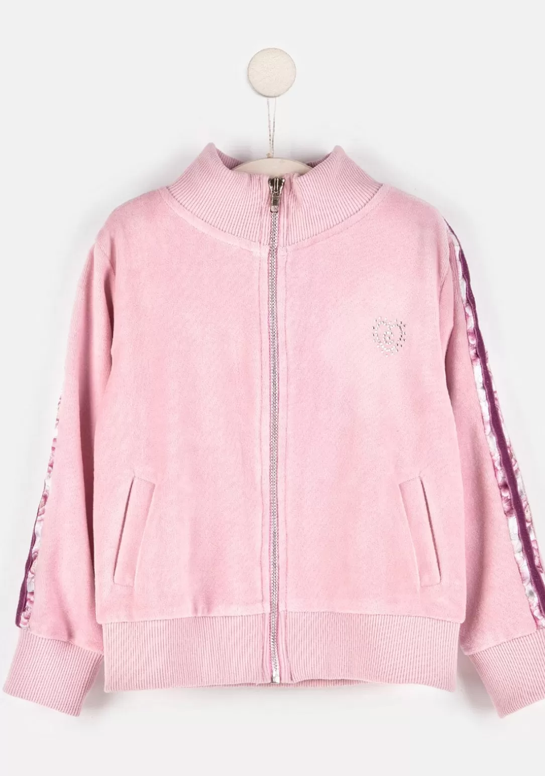 Conguitos Chaquetas | Sudaderas^Chaqueta De Chandal Terciopelo Rosa