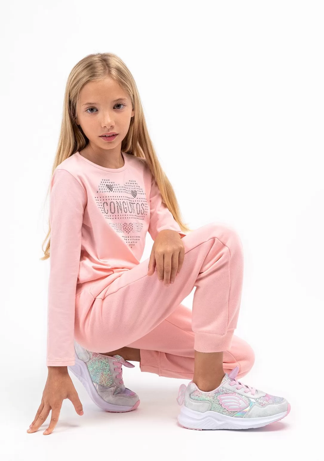 Conguitos Pantalones Y Leggins^Joggers De Niña Basic Rosa