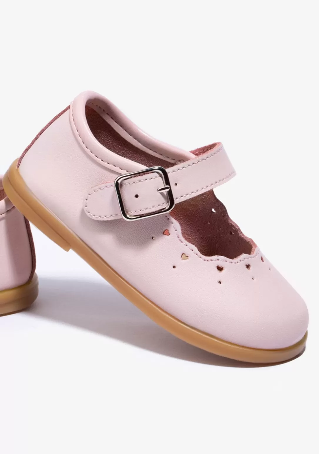 Conguitos Bailarinas | Zapatos De Ceremonia^Merceditas De Bebé Hebilla Rosa