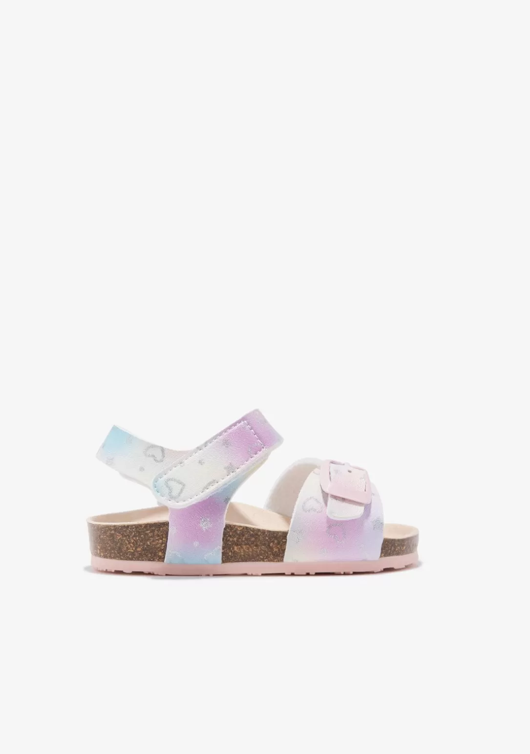 Conguitos Sandalias | Sandalias Bio^Sandalias Bebé Corazones Estrellas Multicolor