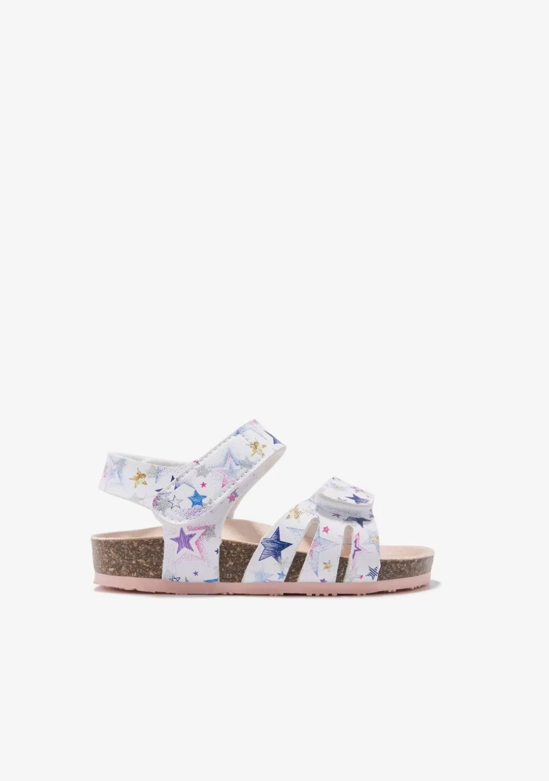 Conguitos Sandalias | Sandalias Bio^Sandalias De Bebé Bio Estrellas Multicolor