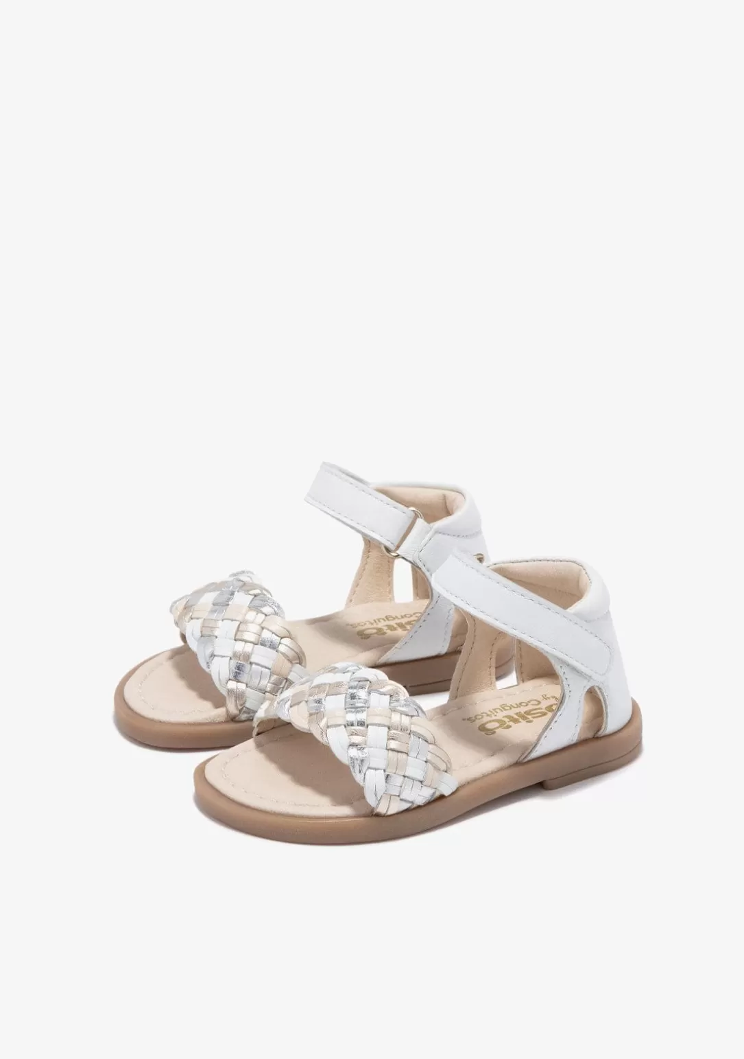 Conguitos Sandalias | Sandalias^Sandalias De Bebé Trenza Blanco