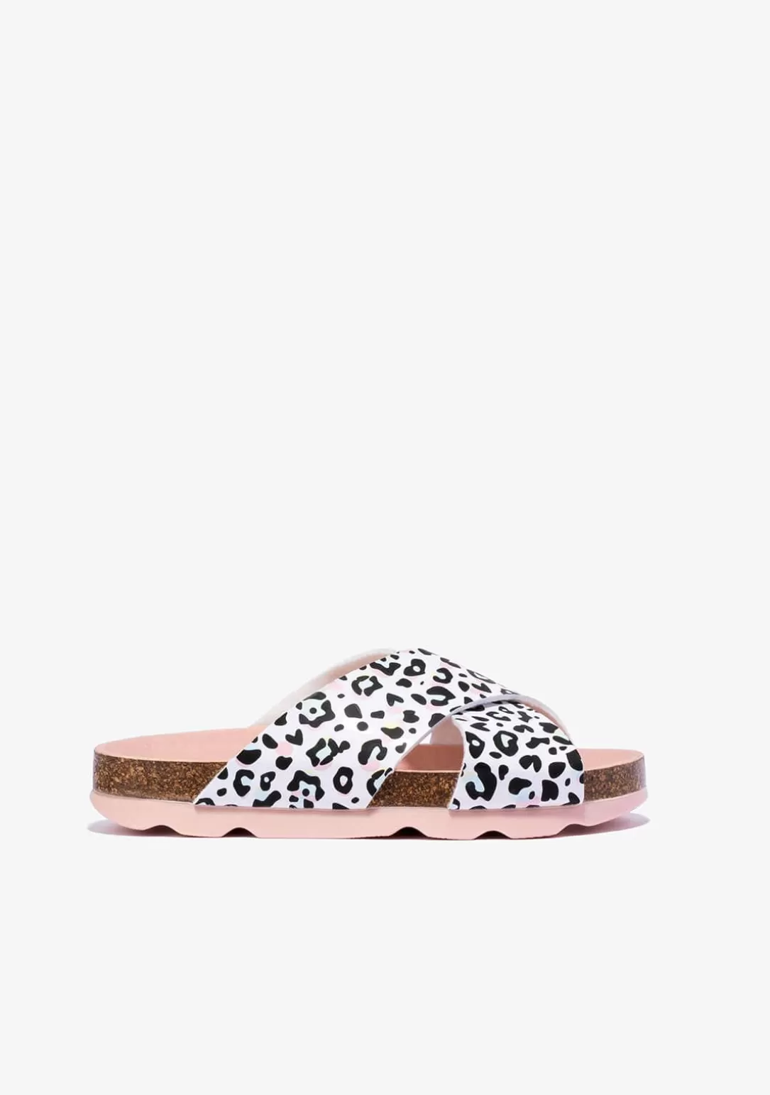 Conguitos Sandalias | Sandalias Bio^Sandalias De Niña Bio Multicolor Leopardo B&W