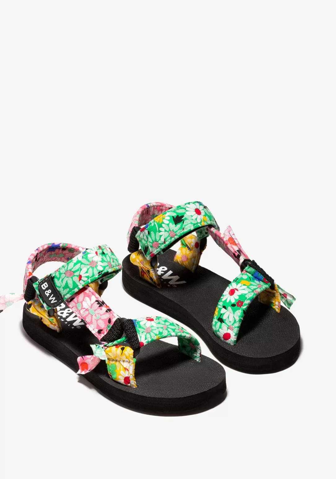 Conguitos Sandalias | Sandalias^Sandalias De Niña Flores Multicolor B&W