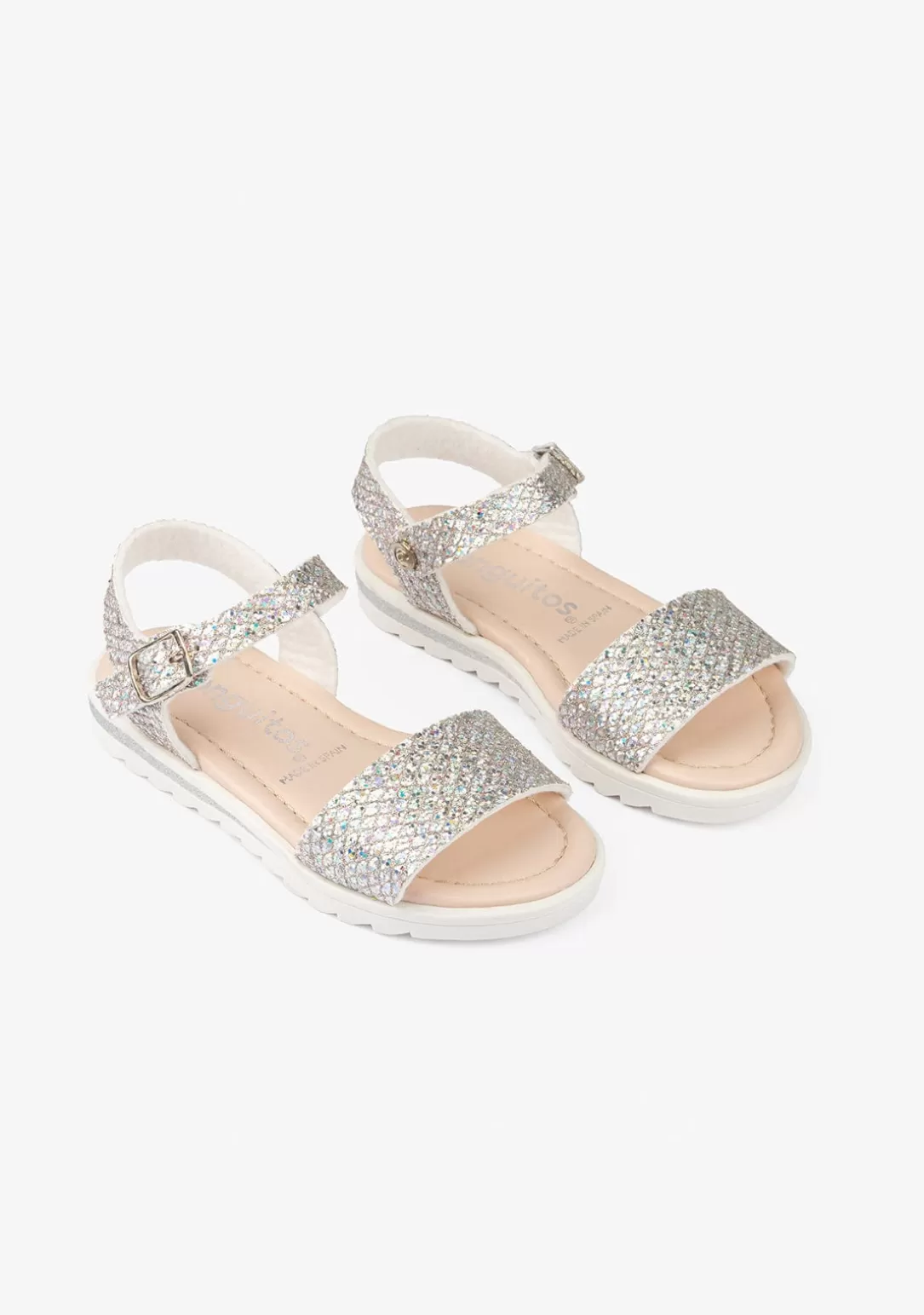 Conguitos Sandalias^Sandalias De Niña Glitter Multi Plata