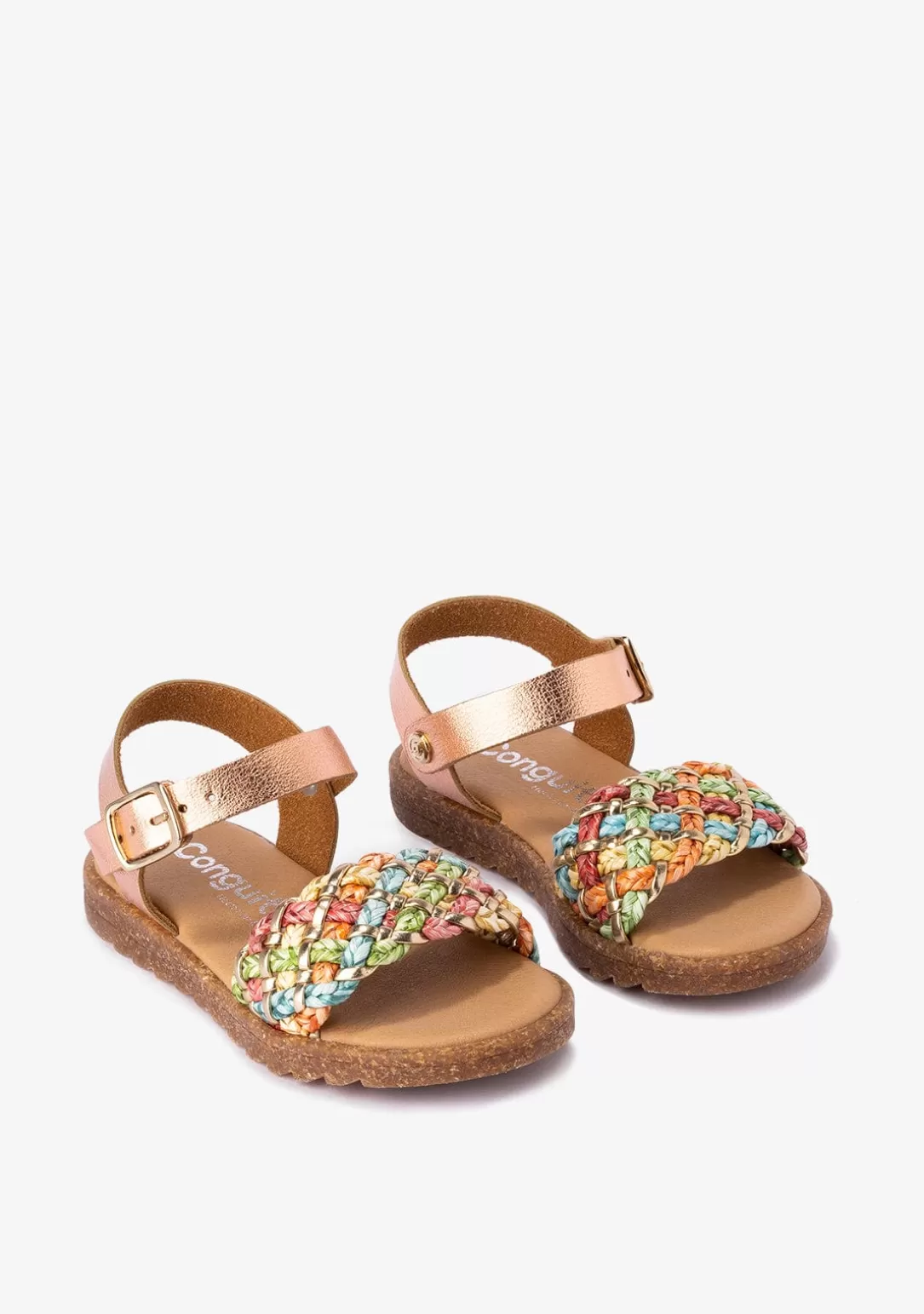 Conguitos Sandalias^Sandalias De Niña Hebilla Metalizado Multicolor