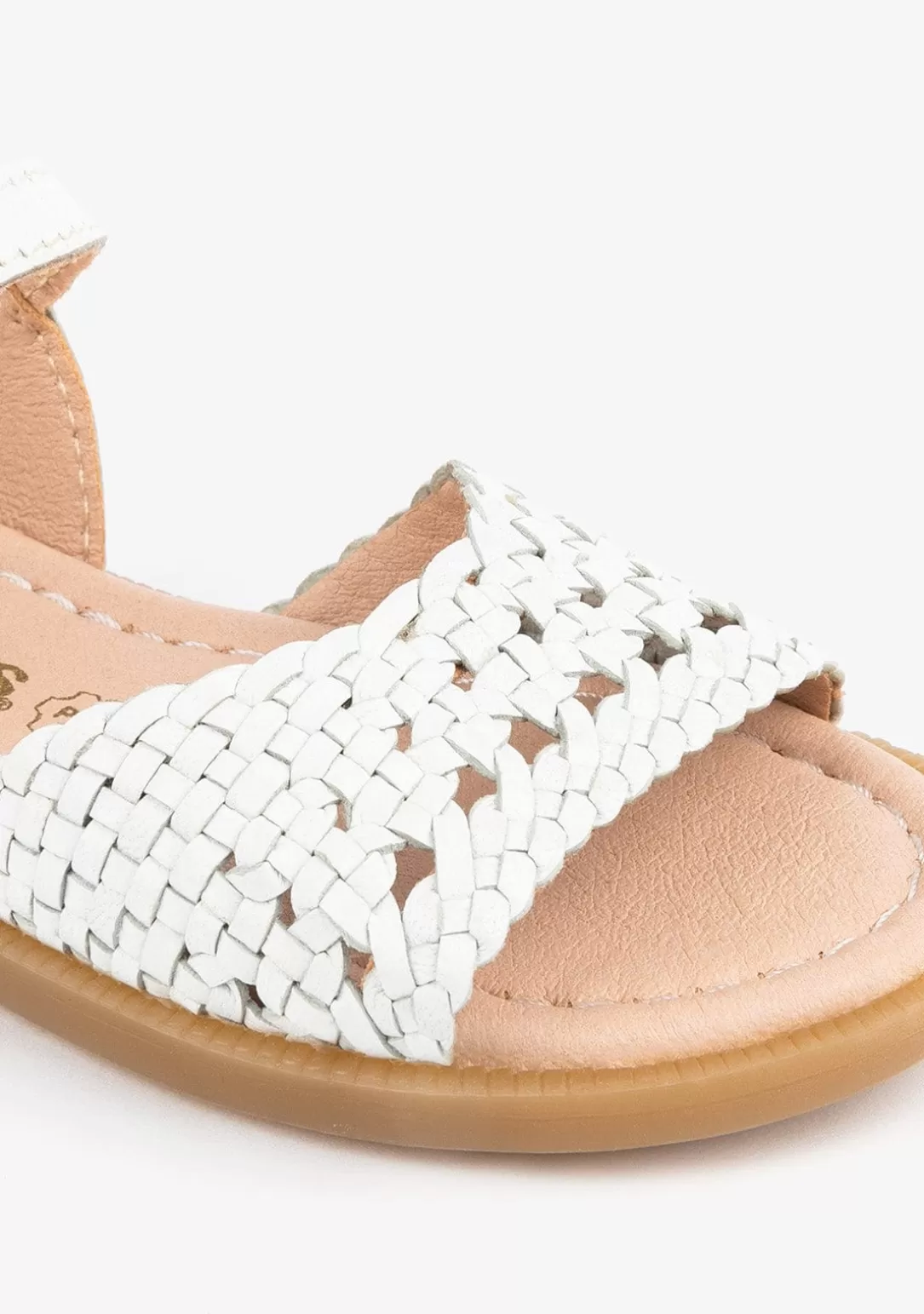 Conguitos Sandalias | Zapatos De Ceremonia^Sandalias De Niña Piel Trenzada Blanco