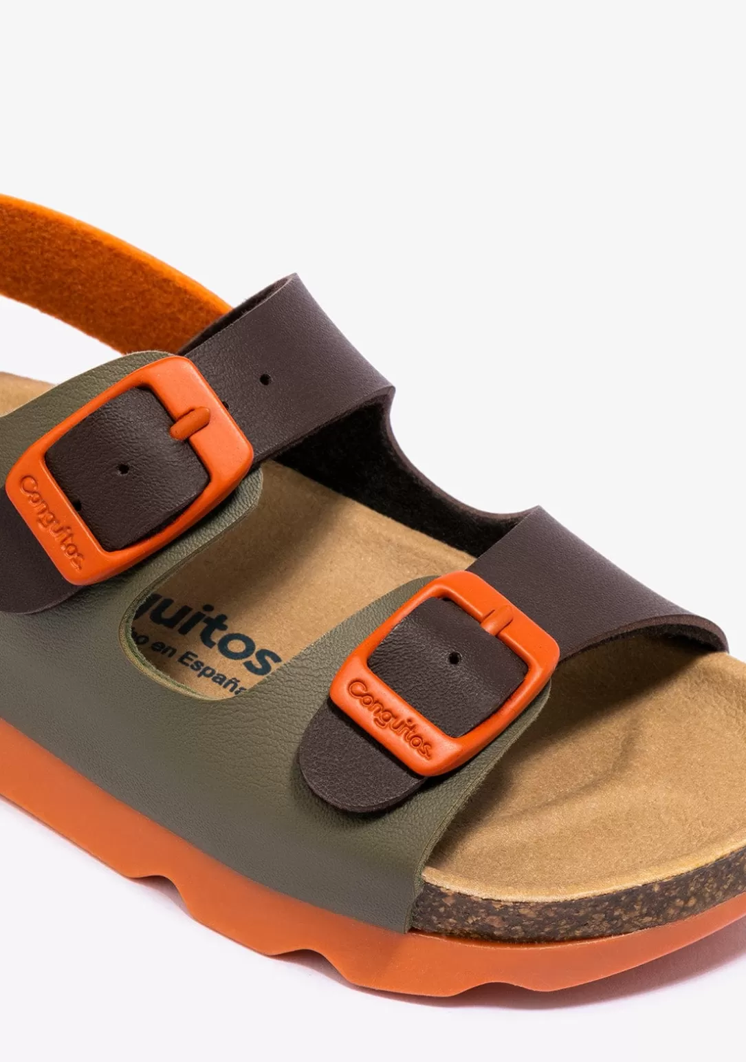 Conguitos Sandalias | Sandalias Bio^Sandalias De Niño Bio Kaki Multicolor