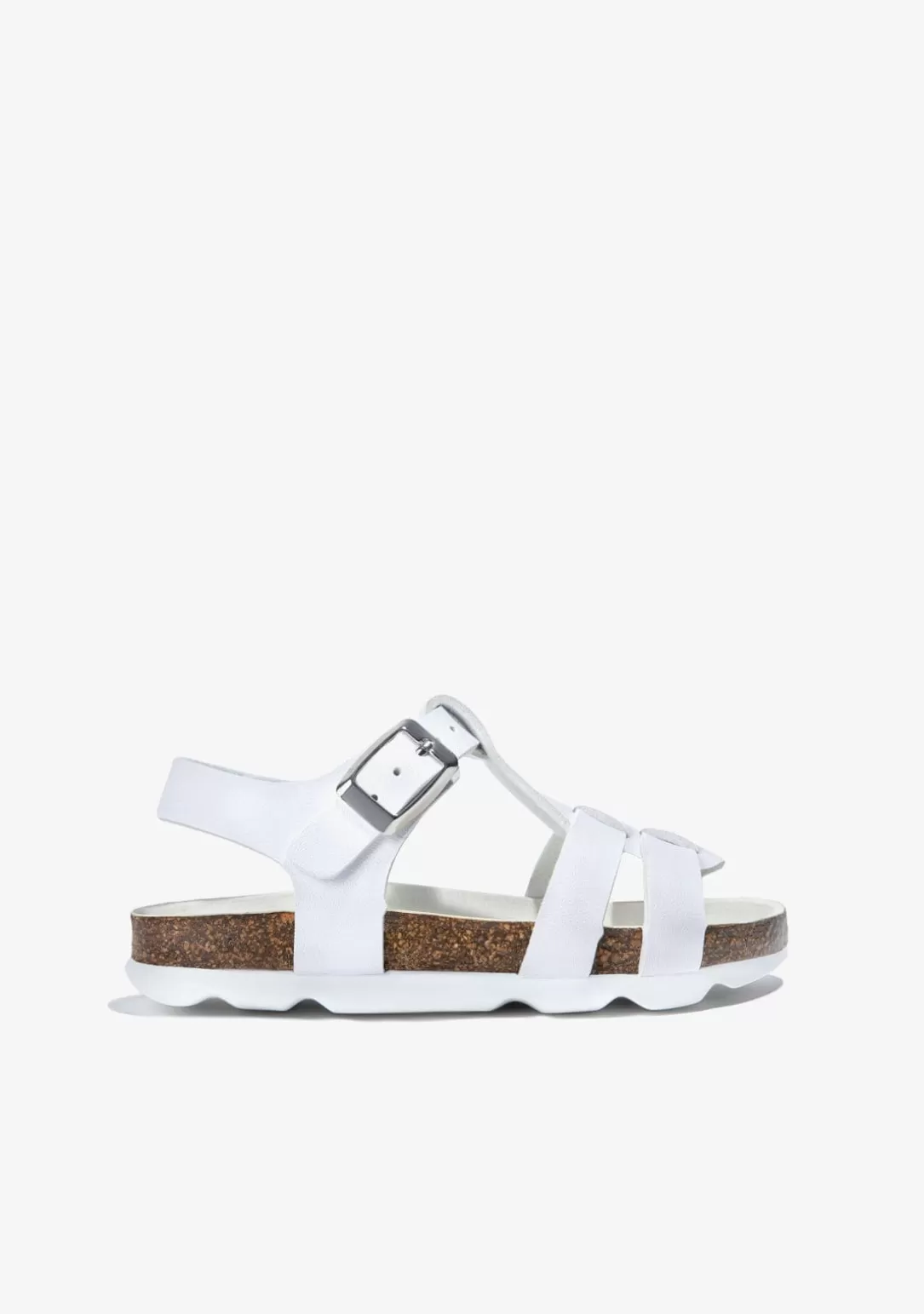 Conguitos Sandalias | Sandalias Bio^Sandalias Unisex Bio Hebilla Blanco