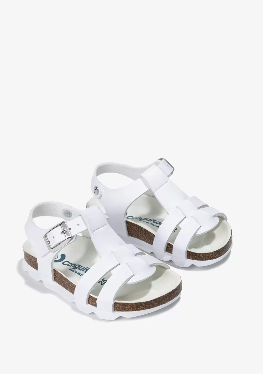 Conguitos Sandalias | Sandalias Bio^Sandalias Unisex Bio Hebilla Blanco