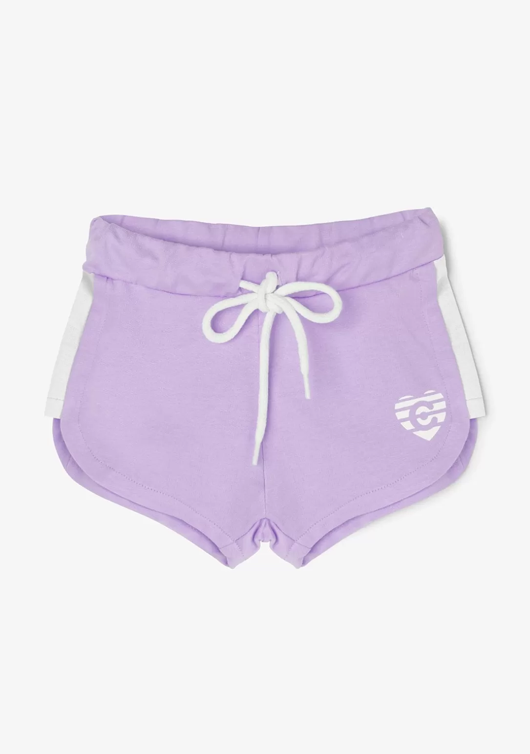 Conguitos Shorts^Short Deportivo De Niña Liso Corazón Malva