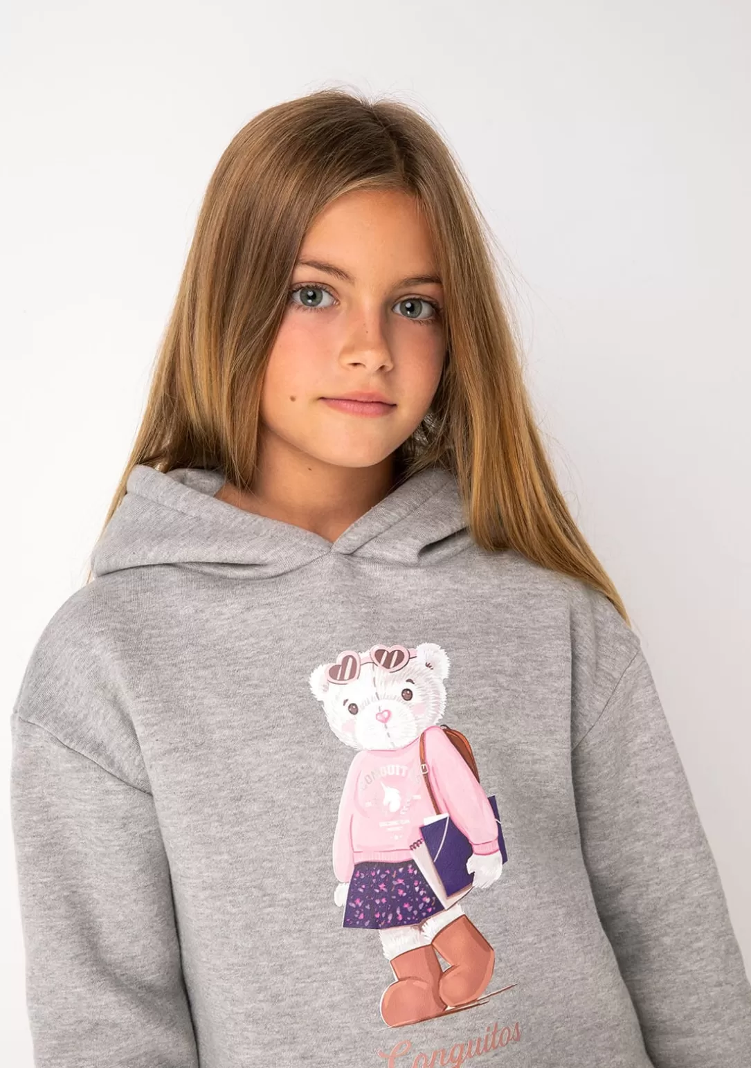 Conguitos Sudaderas^Sudadera De Niña Osito Gris