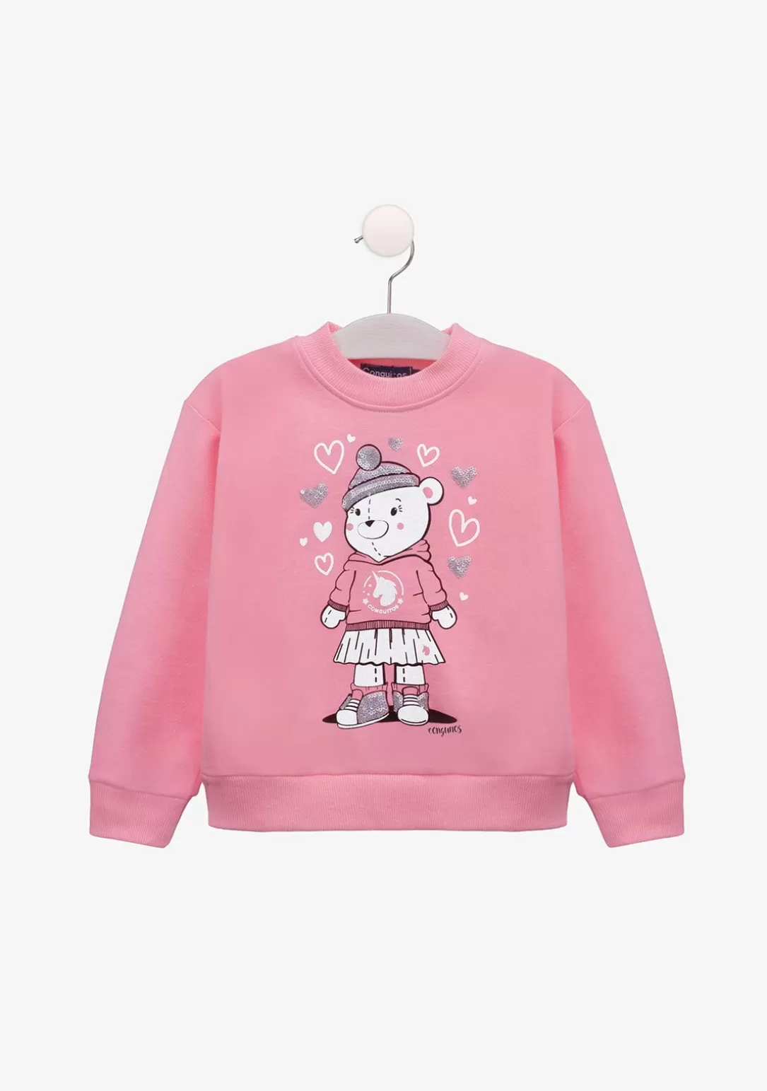 Conguitos Sudaderas^Sudadera De Niña Osito Rosa