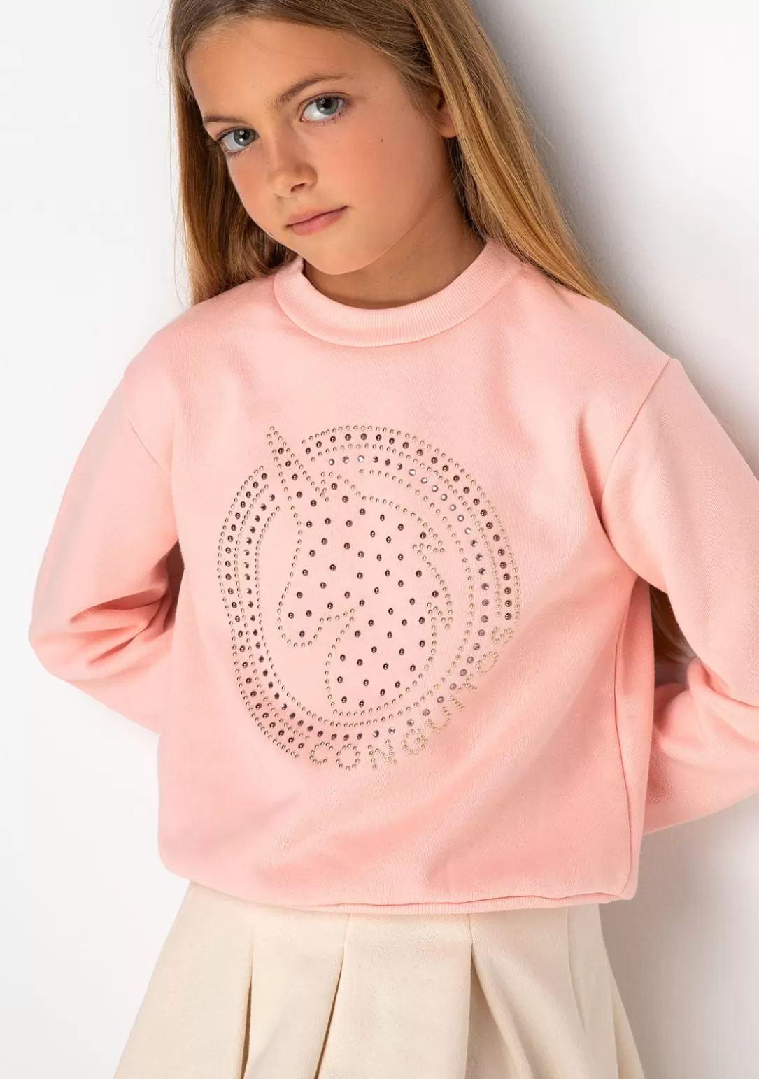 Conguitos Sudaderas^Sudadera De Niña Unicornio Strass Rosa