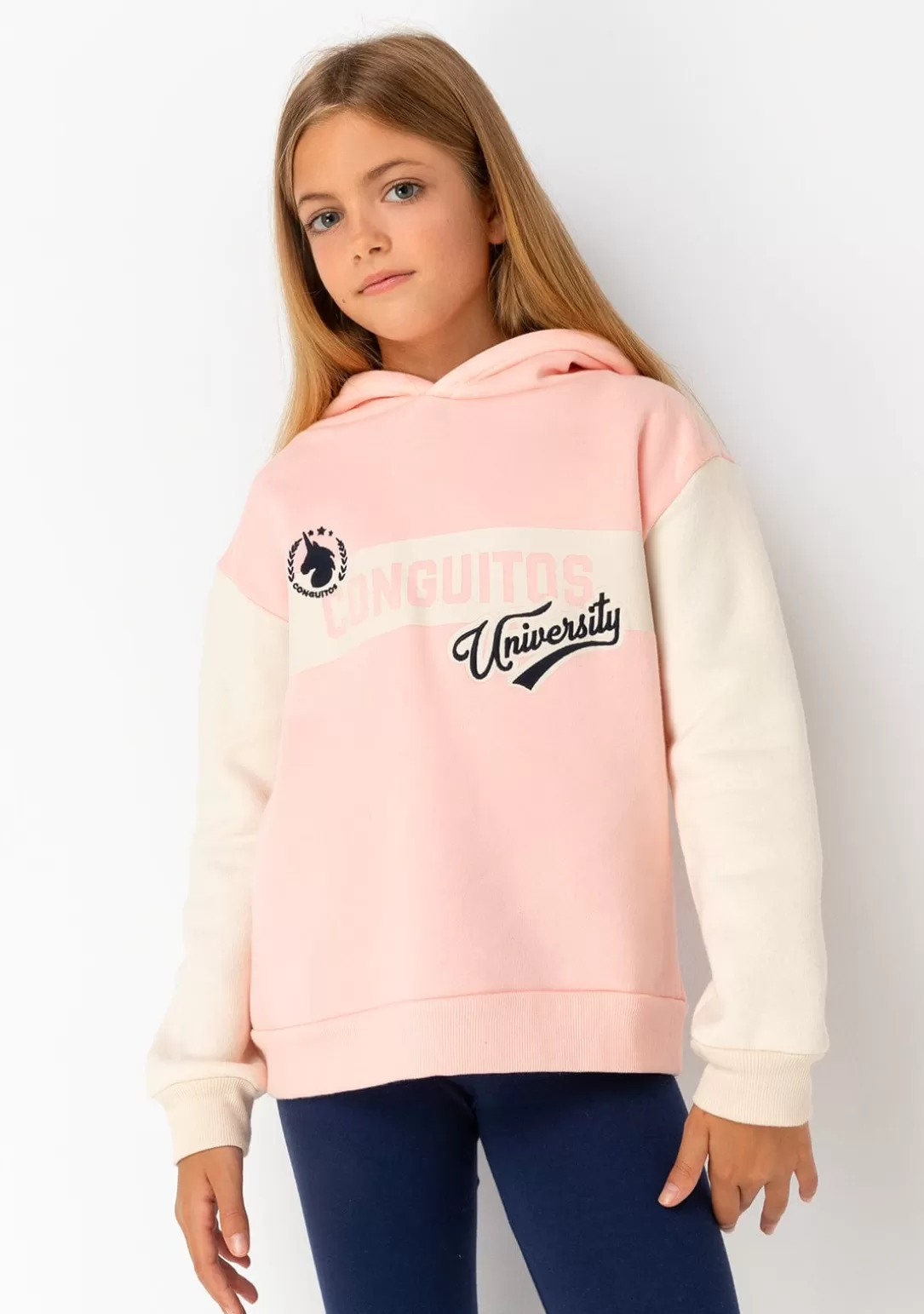 Conguitos Sudaderas^Sudadera De Niña University Rosa