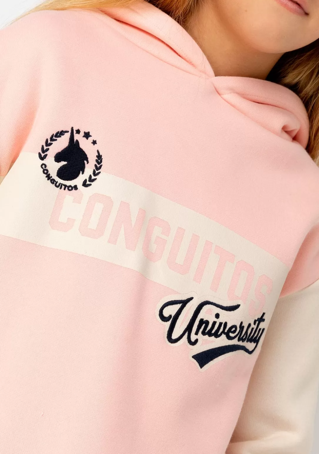 Conguitos Sudaderas^Sudadera De Niña University Rosa