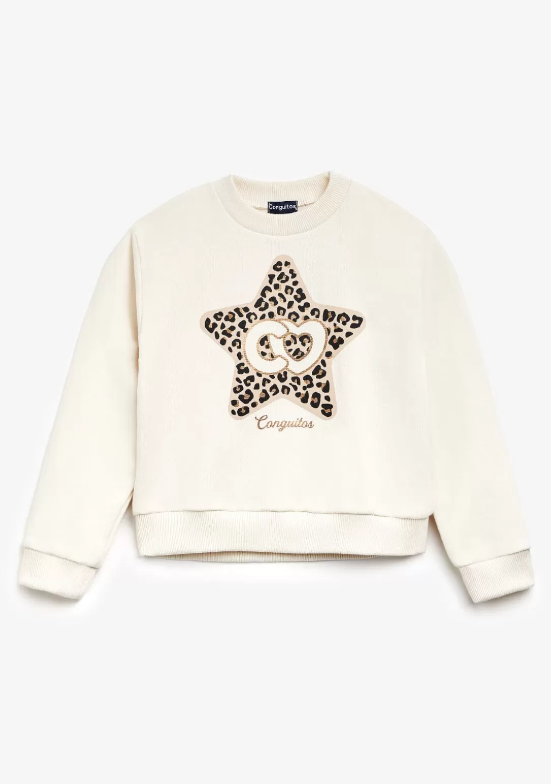 Conguitos Sudaderas^Sudadera Estrella Beige