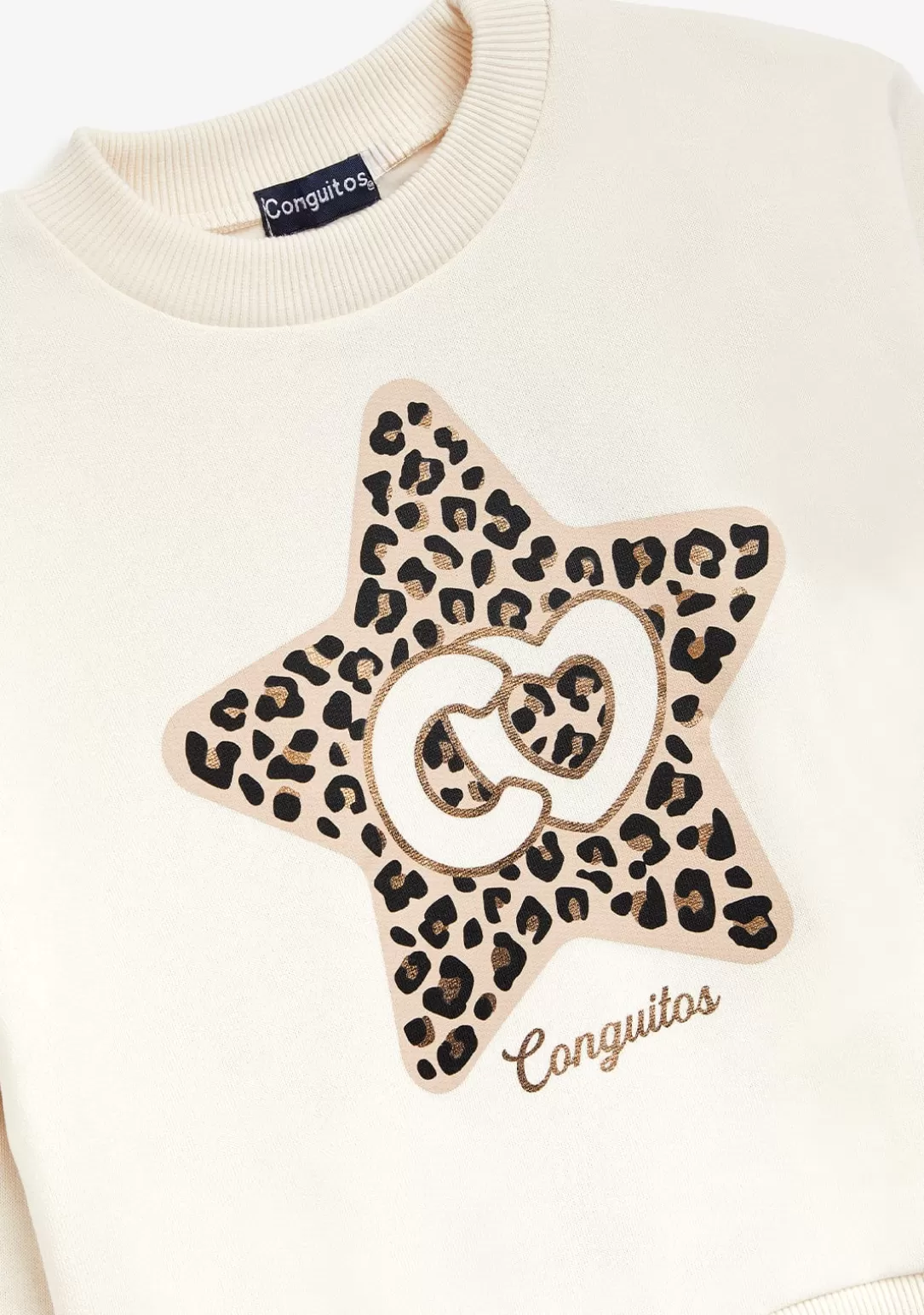 Conguitos Sudaderas^Sudadera Estrella Beige