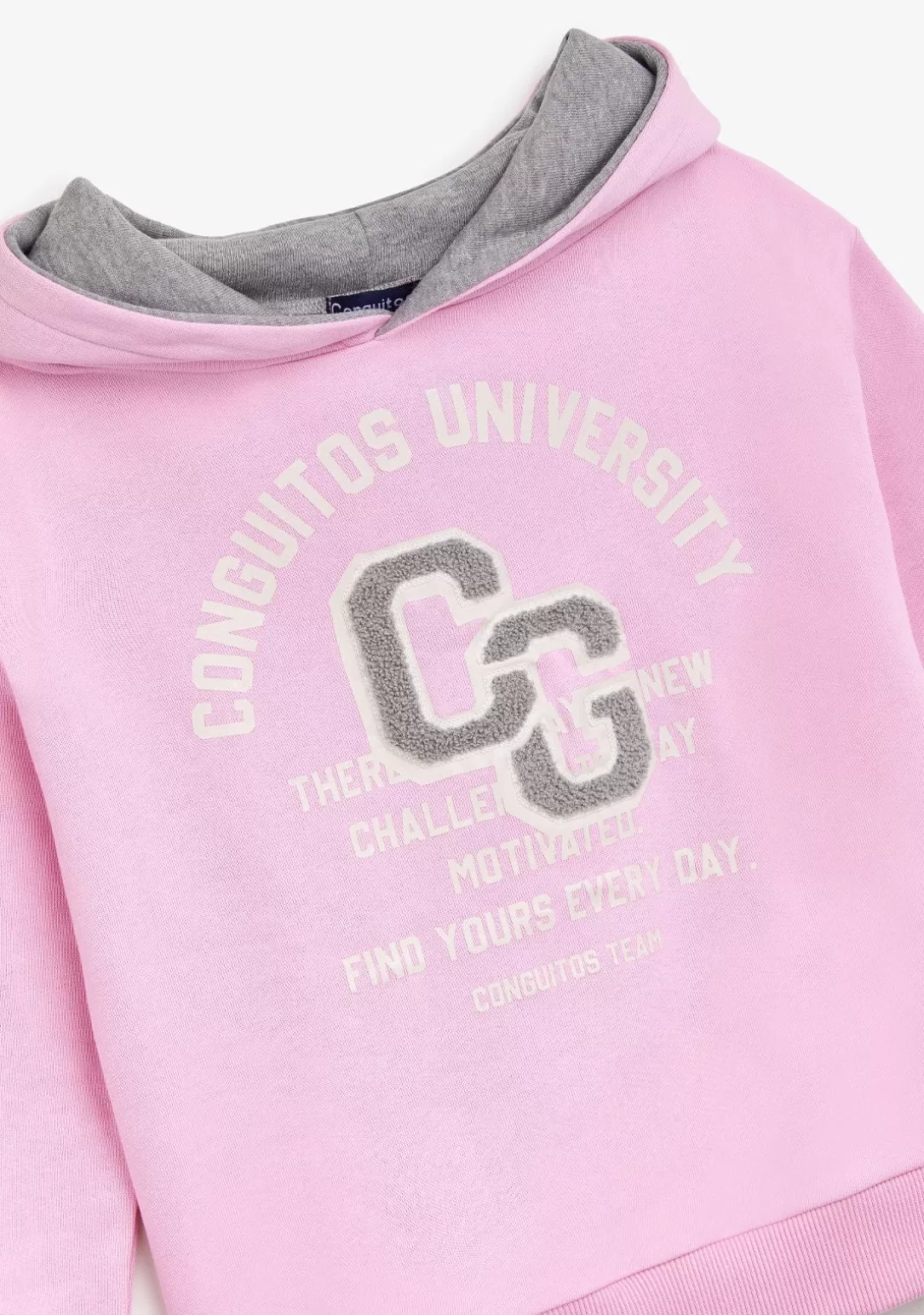 Conguitos Sudaderas^Sudadera Universidad Rosa