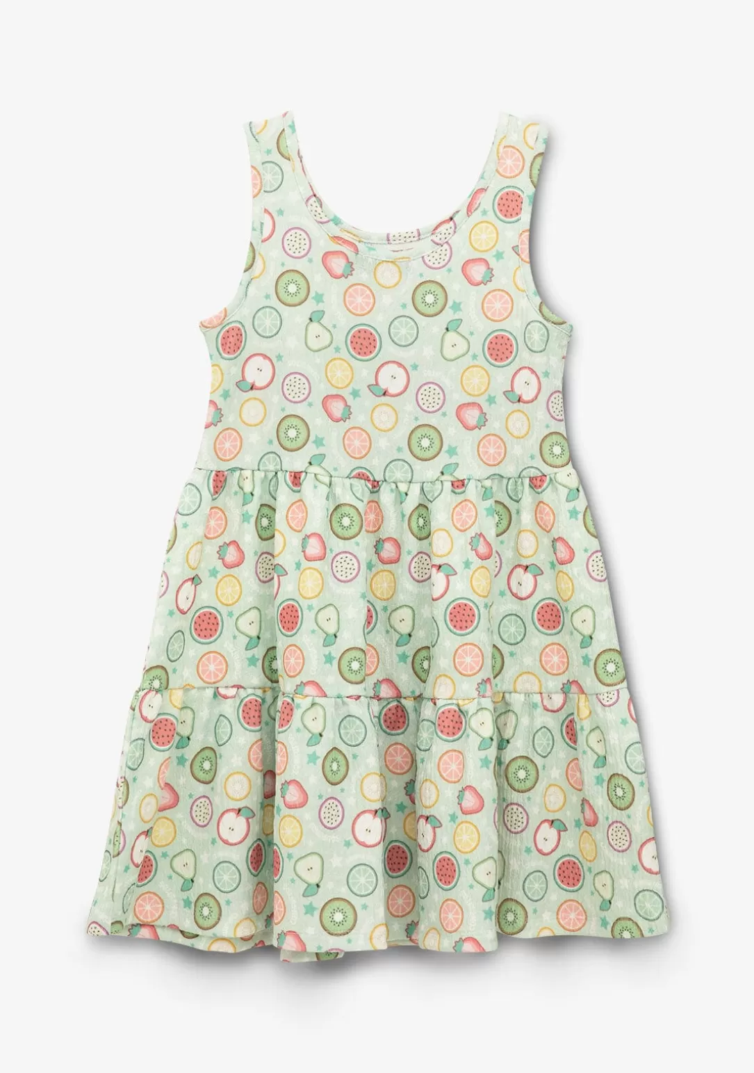 Conguitos Vestidos De Verano | Vestidos^Vestido Niña Estampado Frutas Menta