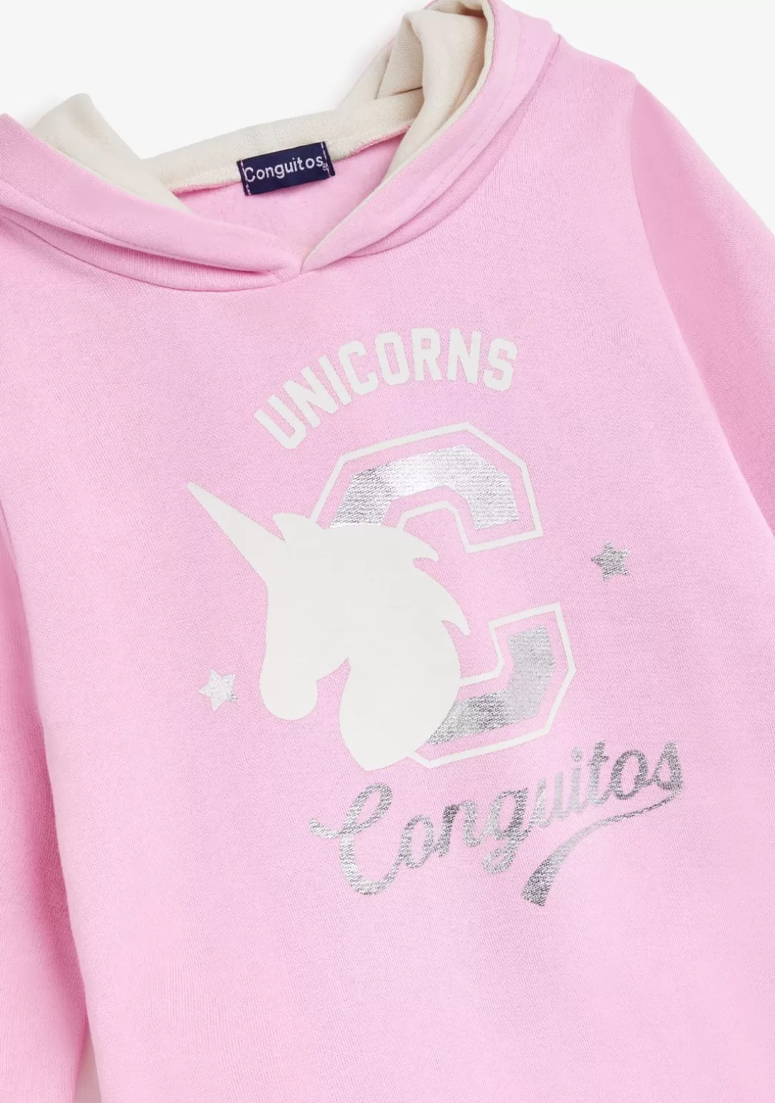 Conguitos Vestidos Sudadera | Vestidos^Vestido Sudadera Unicornio Rosa