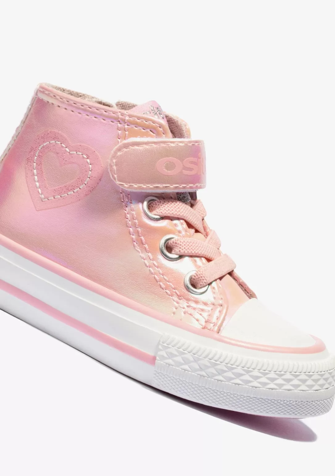 Conguitos Zapatillas | Zapatillas^Zapatillas Altas De Bebé Charol Corazón Rosa