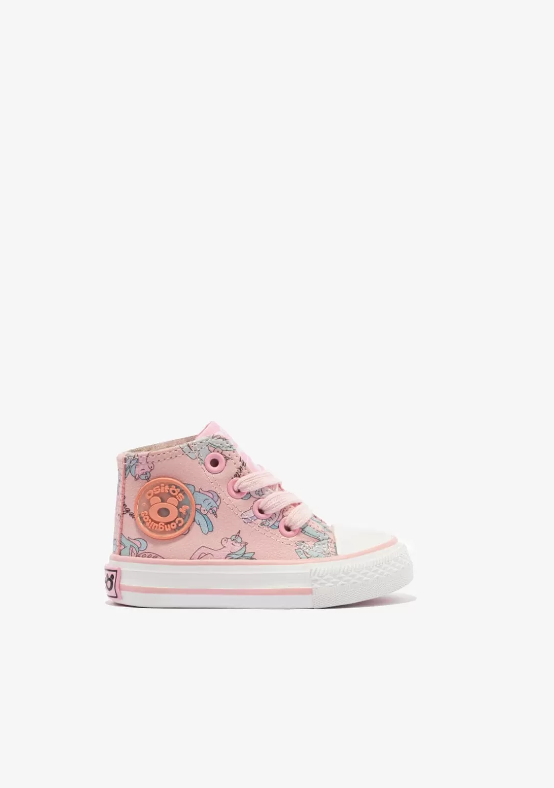 Conguitos Zapatillas | Zapatillas^Zapatillas Altas De Bebé Unicornio Napa Rosa