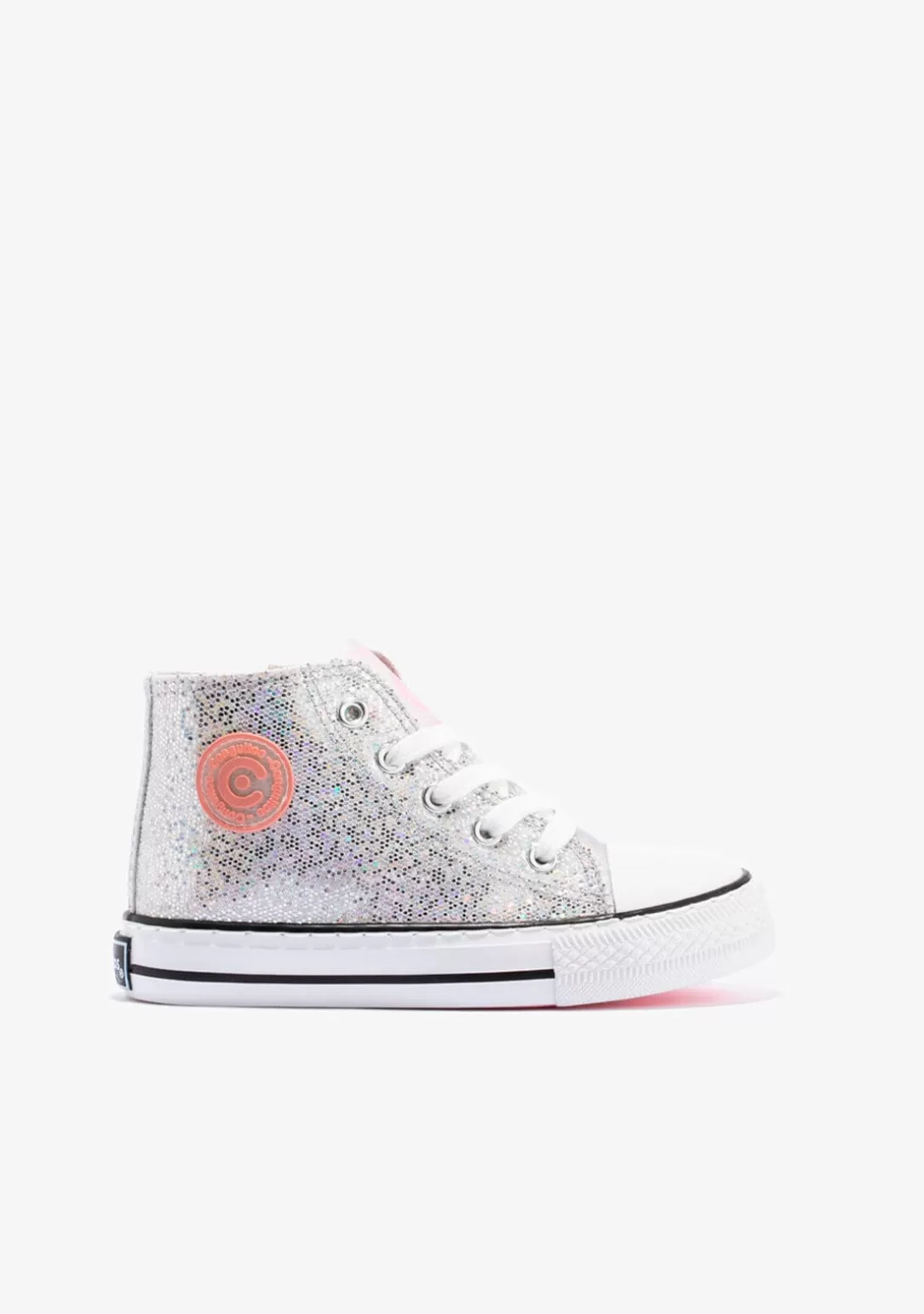 Conguitos Zapatillas^Zapatillas Altas De Niña Glitter Plata