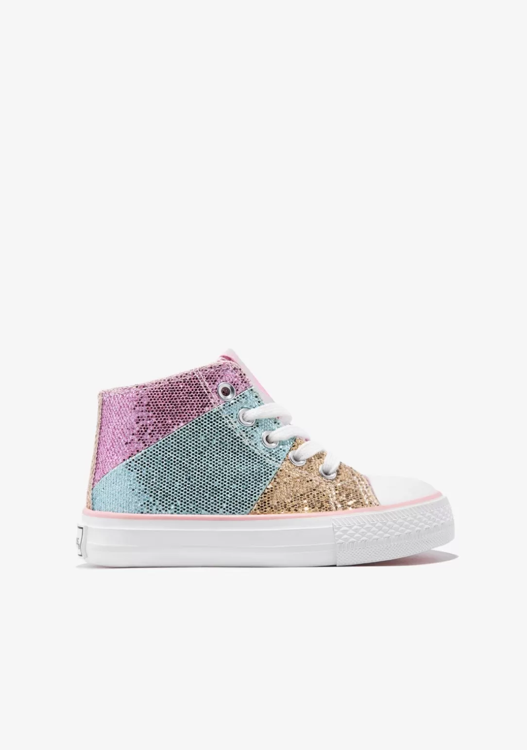 Conguitos Zapatillas^Zapatillas Altas Glitter Patchwork